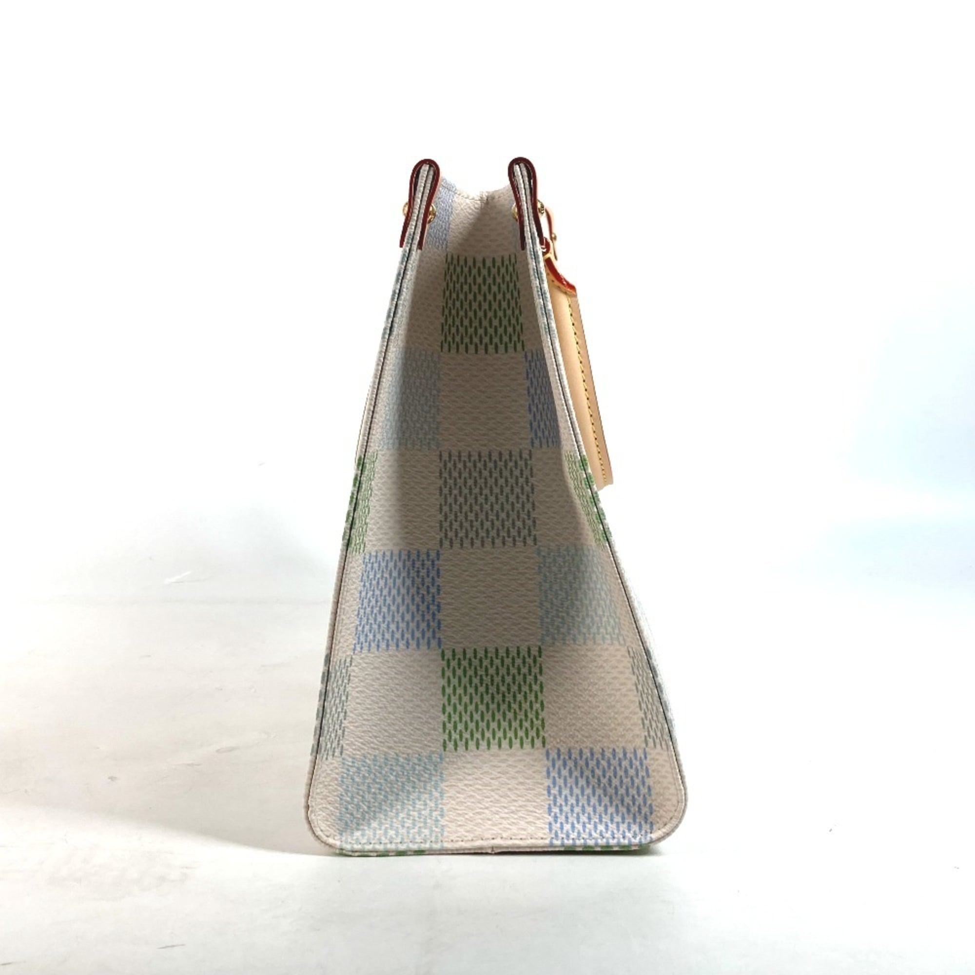Louis Vuitton White Damier Canvas Handbag Shoulder Bag Tote Bag (Pre-Owned)