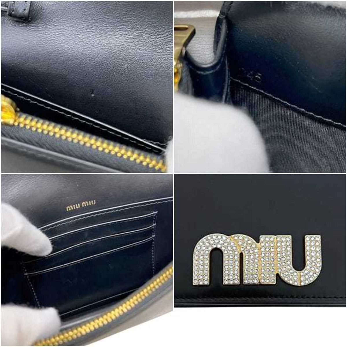 Miu Miu Black Leather Shoulder Bag (Pre-Owned)
