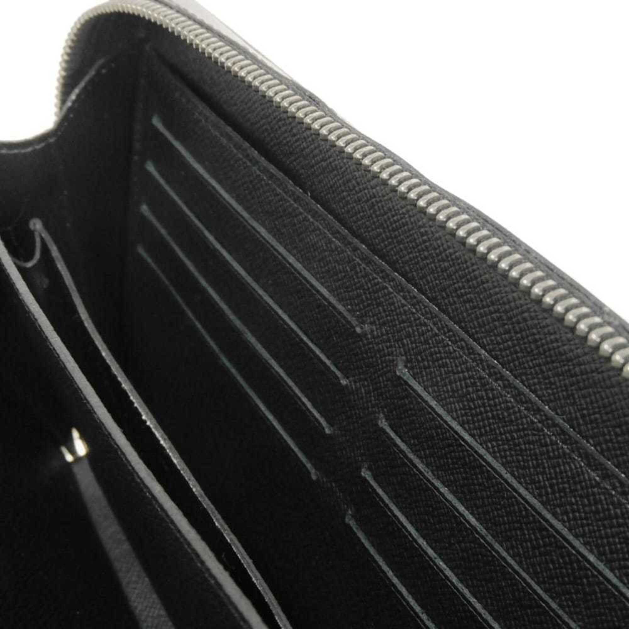 Louis Vuitton Monogram Eclipse Black Noir Monogram Eclipse Leather Long Wallet (Bi-Fold) (Pre-Owned)