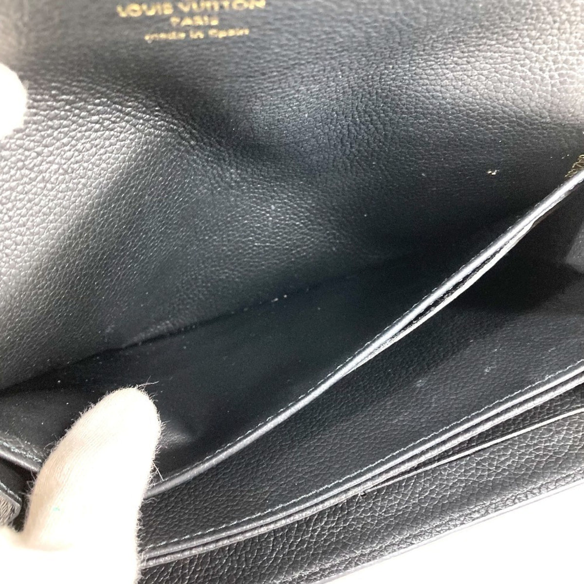 Louis Vuitton Monogram Empreinte Black Noir Monogram Empreinte Long Wallet (Bi-Fold) (Pre-Owned)