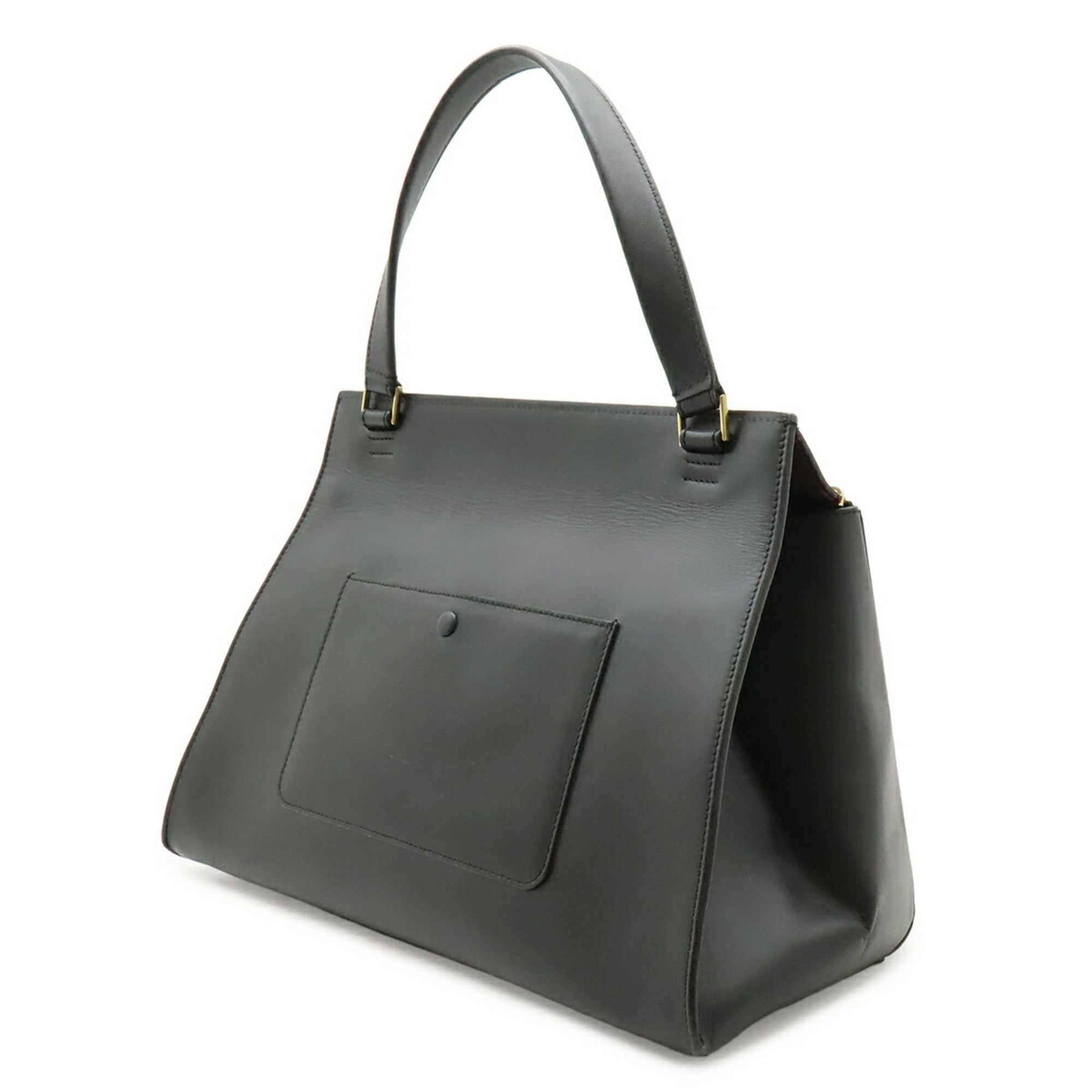 Celine Black Leather Handbag Shoulder Bag (Pre-Owned)