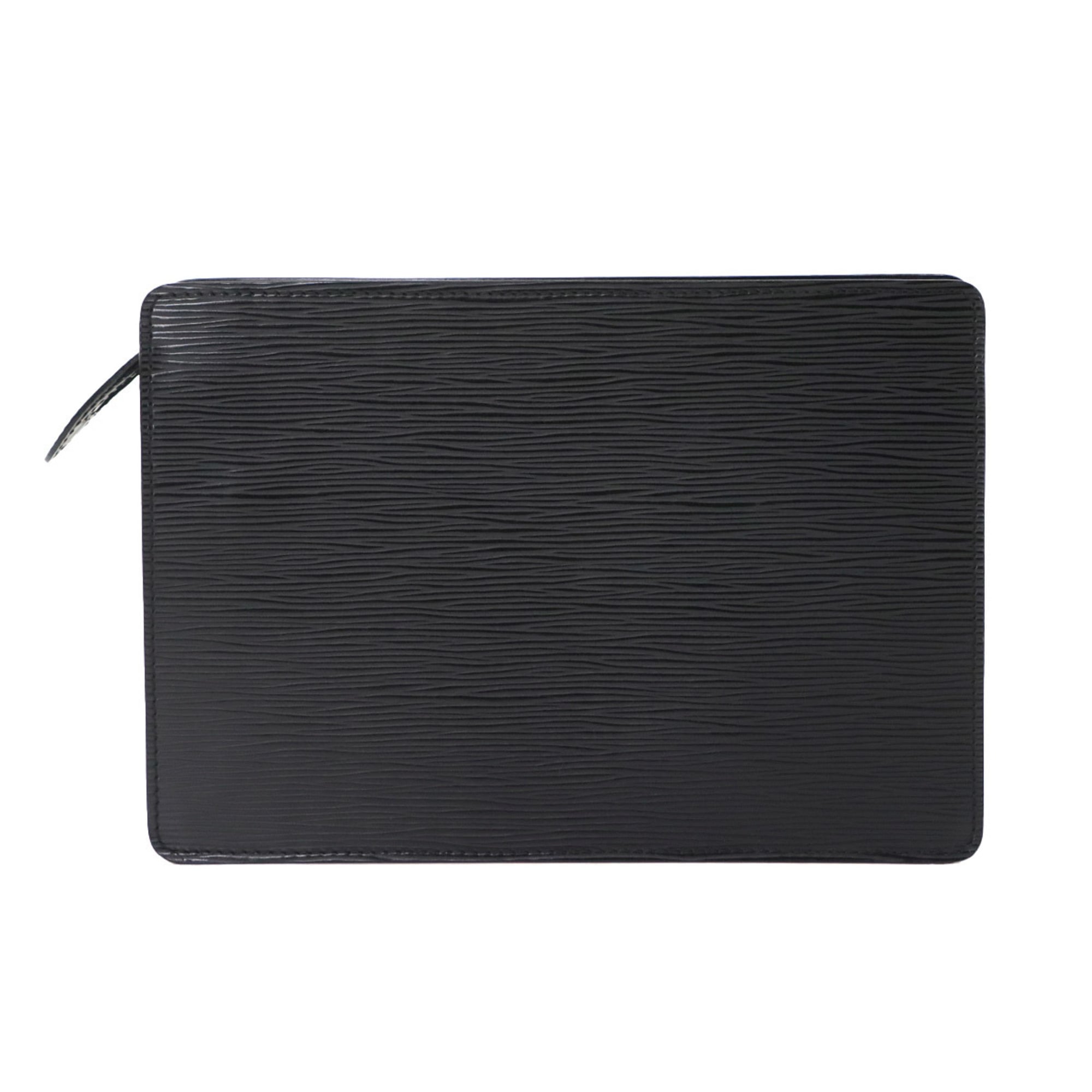 Louis Vuitton Noir Epi Leather Clutch Bag Handbag Pochette (Pre-Owned)