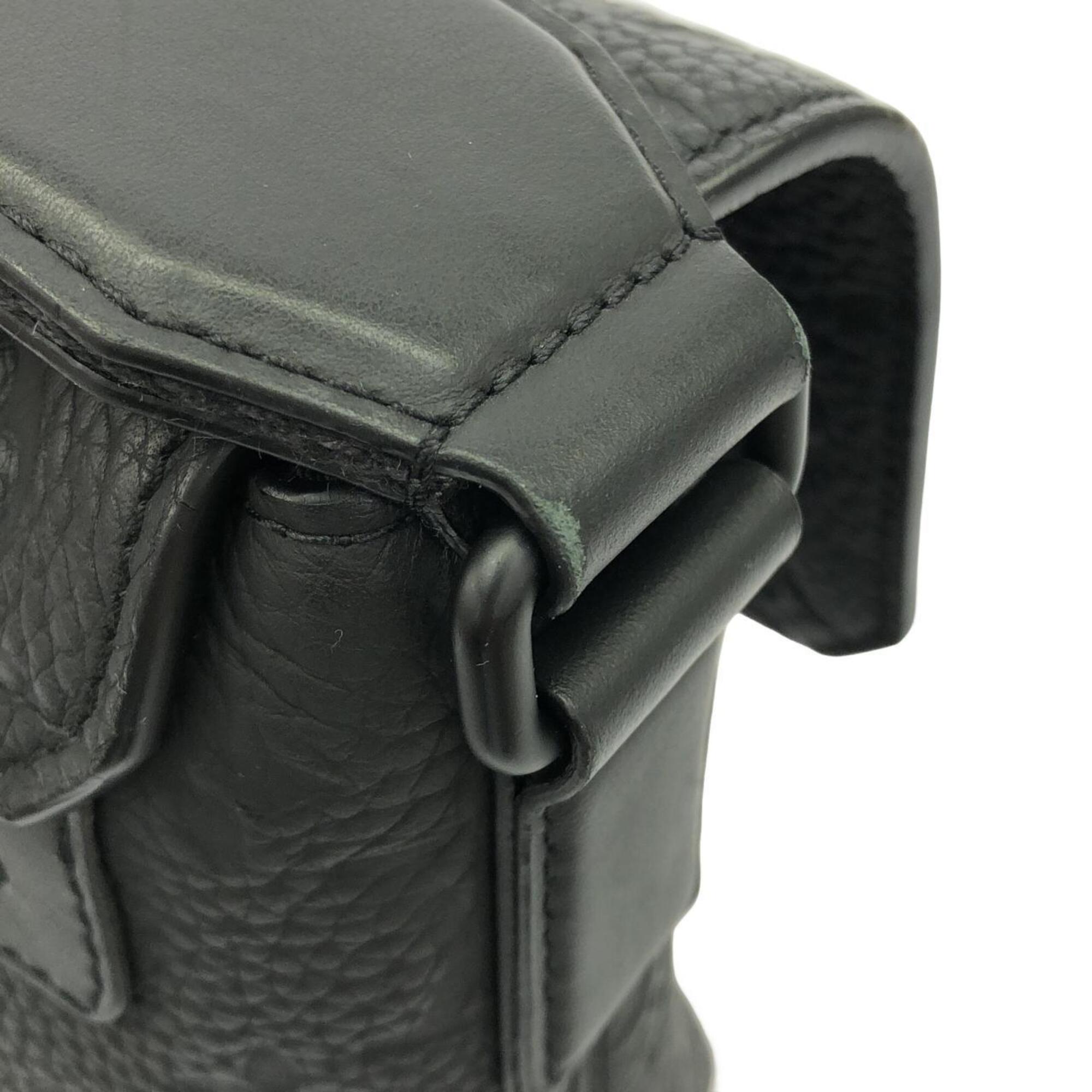 Louis Vuitton Taurillon Black Leather Shoulder Bag (Pre-Owned)