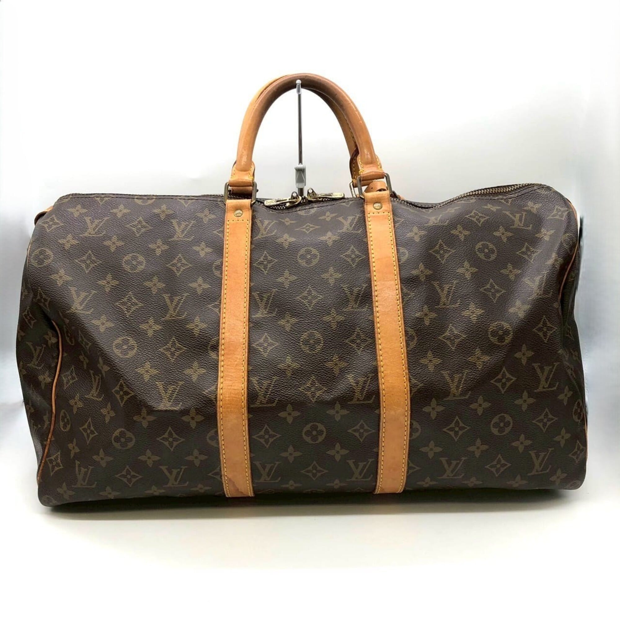 Louis Vuitton Brown Monogram Canvas Boston Bag (Pre-Owned)