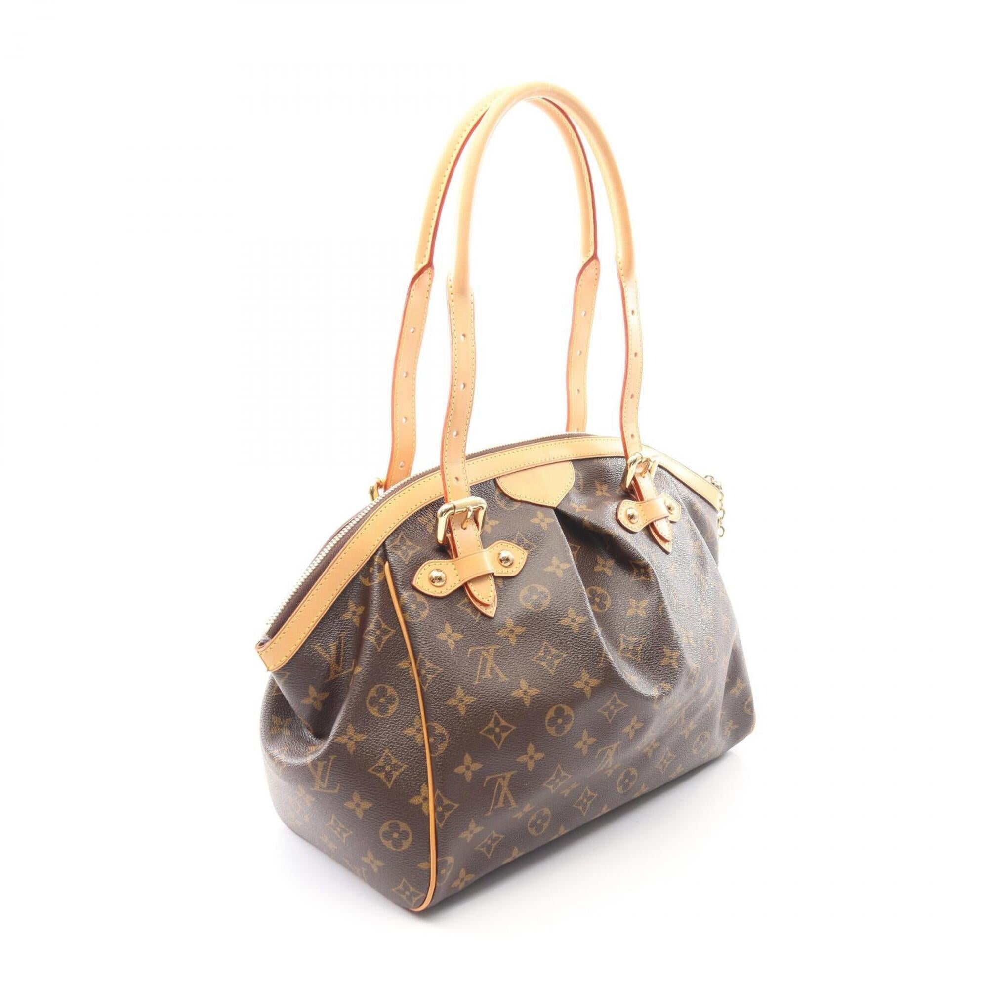 Louis Vuitton Brown Coated Canvas Pvc Monogram Leather Handbag (Pre-Owned)