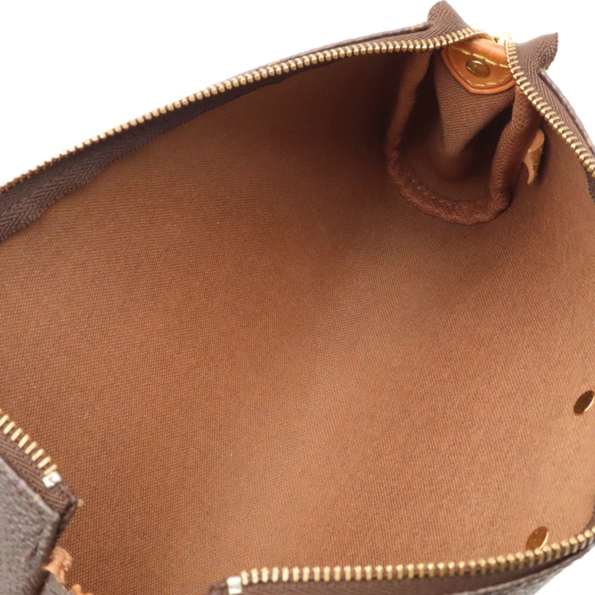 Louis Vuitton Brown Monogram Canvas Pvc Coated Canvas Handbag Pouch Shoulder Bag (Pre-Owned)