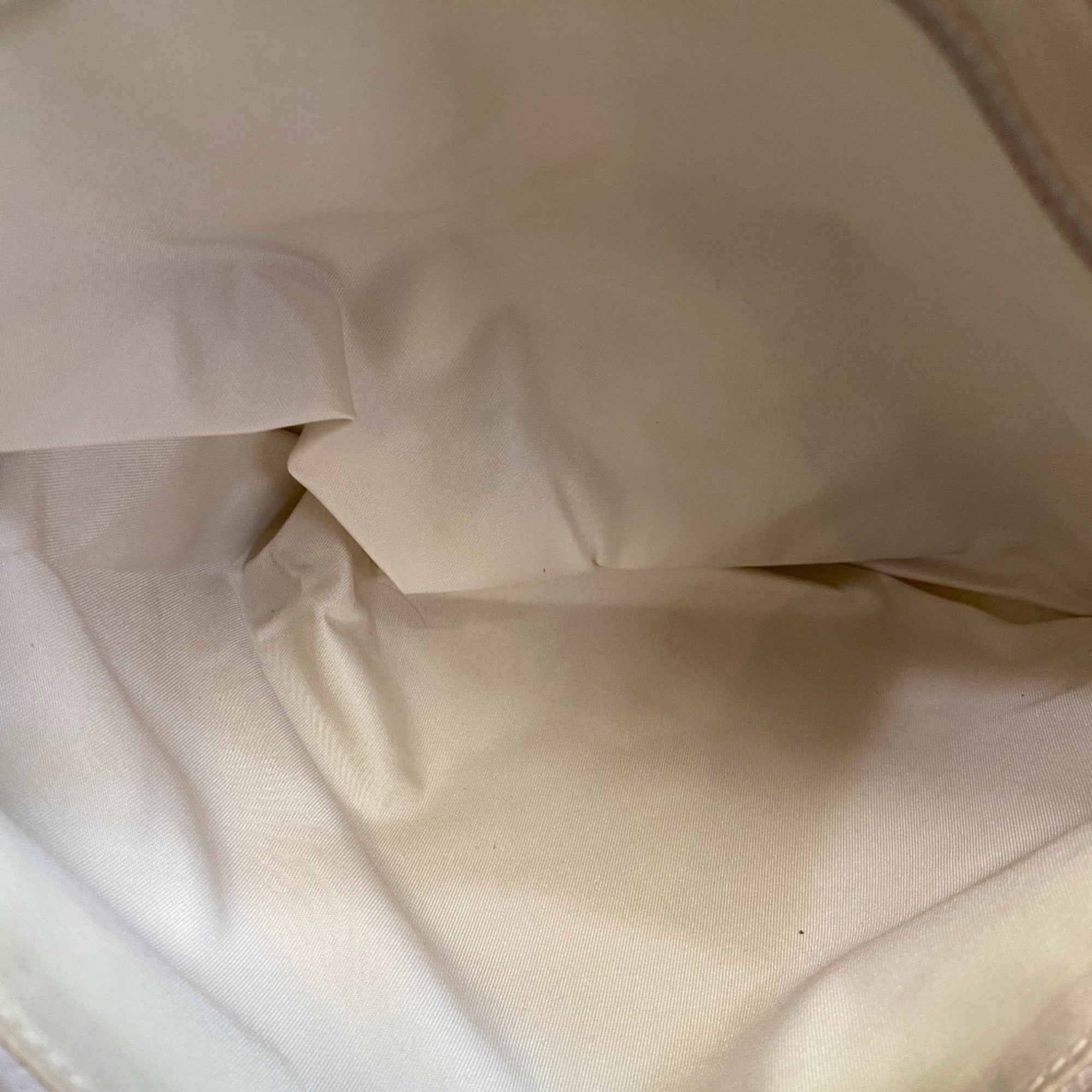 Chanel Silver Canvas Tote Bag (Pre-Owned)