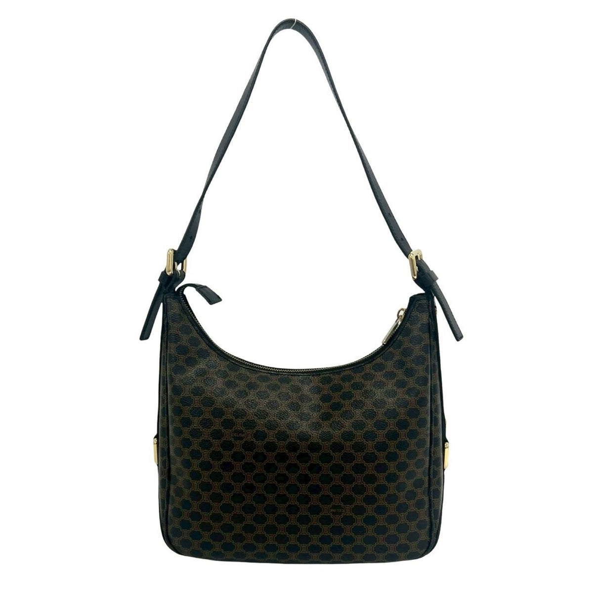 Celine Black Brown Pvc Leather Shoulder Bag Tote Bag (Pre-Owned)