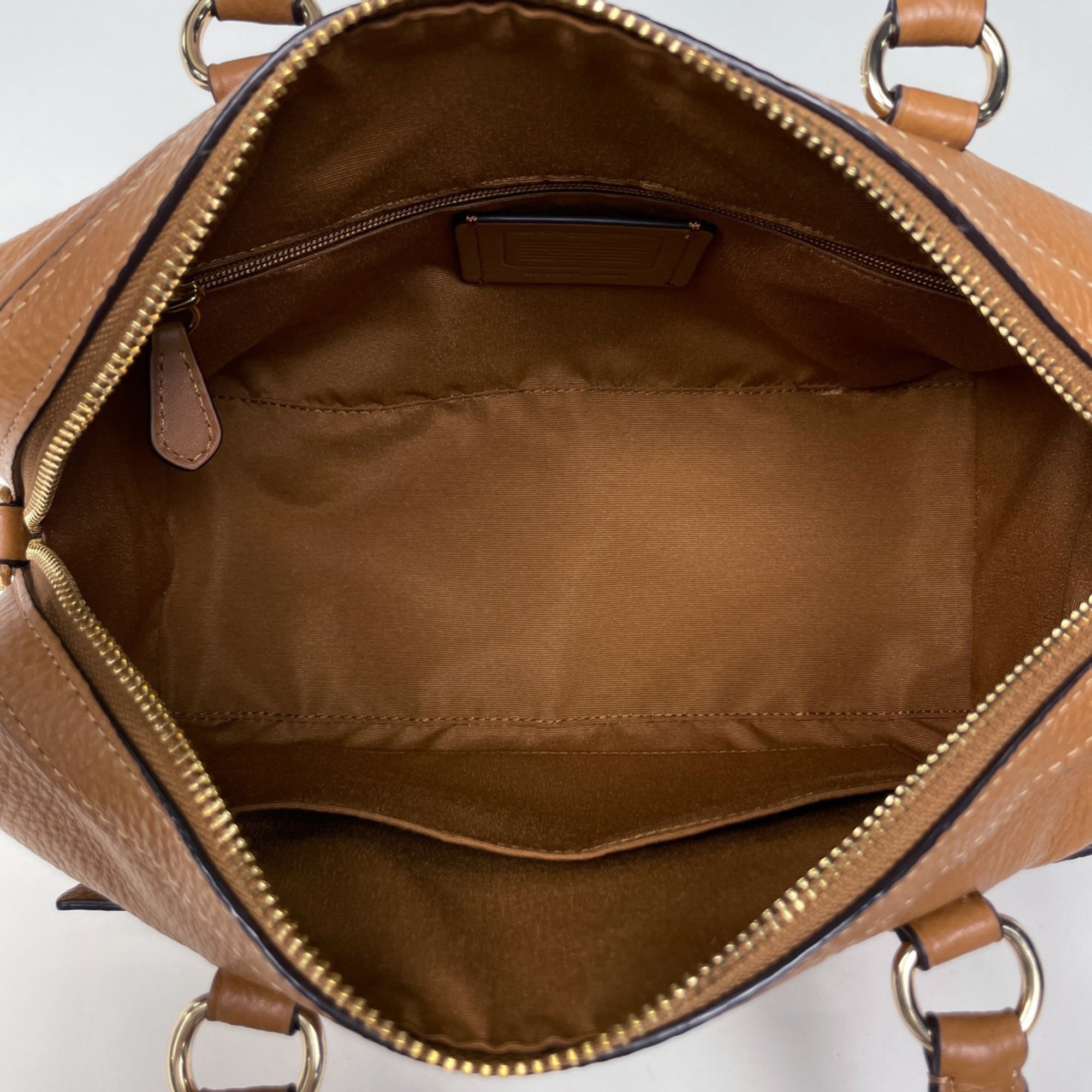 Coach Brown Leather Handbag Shoulder Bag (Pre-Owned)