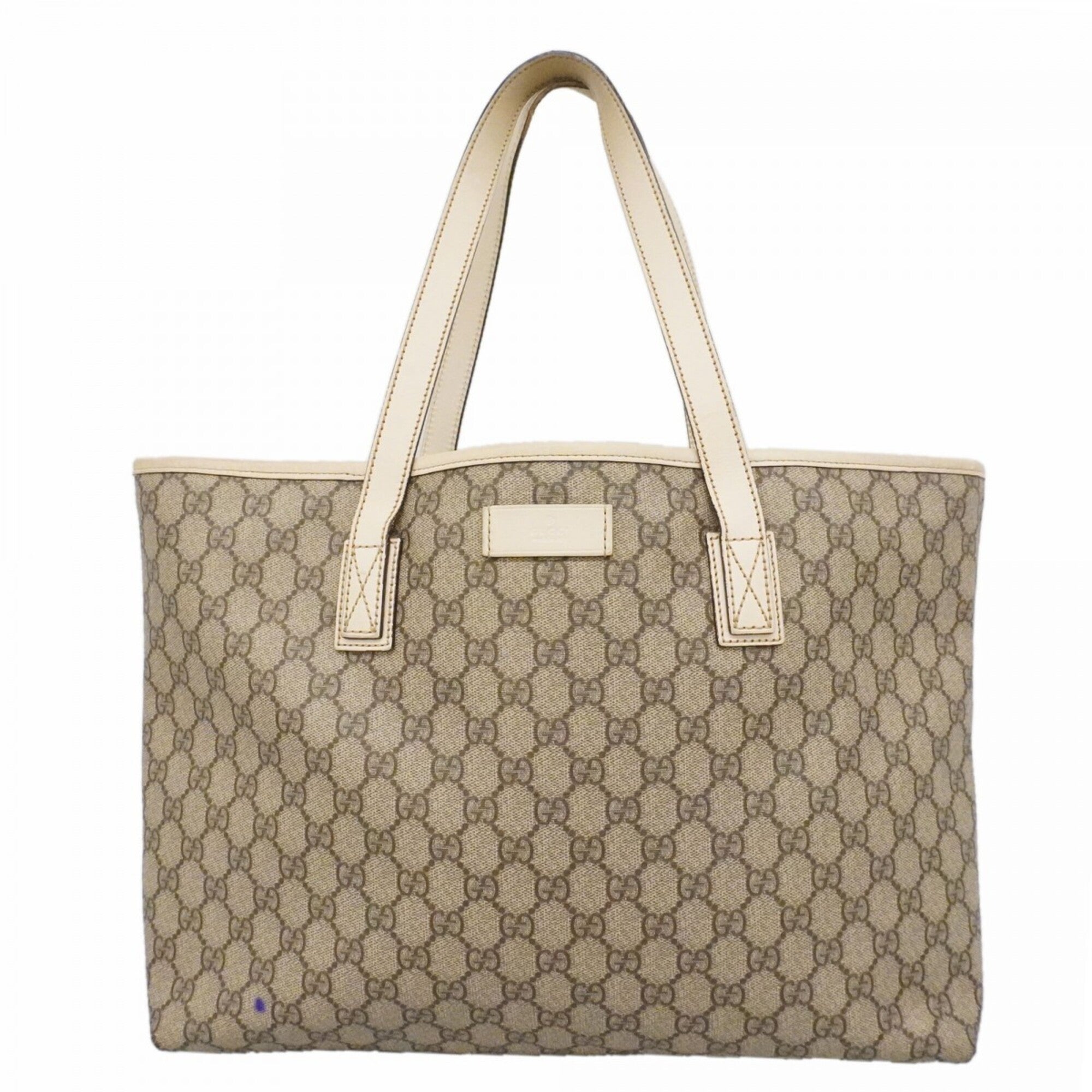 Gucci Brown White Pvc Tote Bag (Pre-Owned)