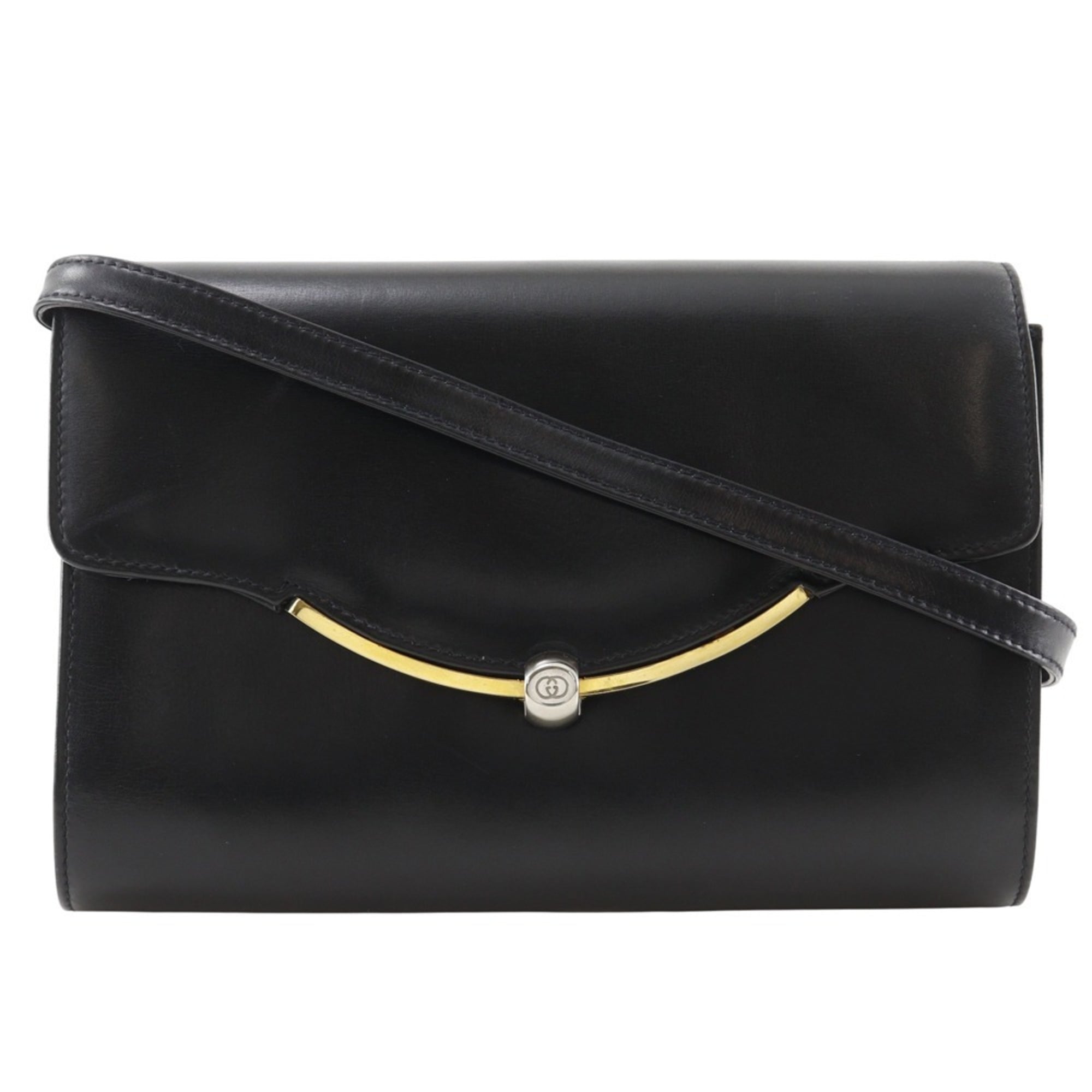 Gucci Black Leather Shoulder Bag (Pre-Owned)