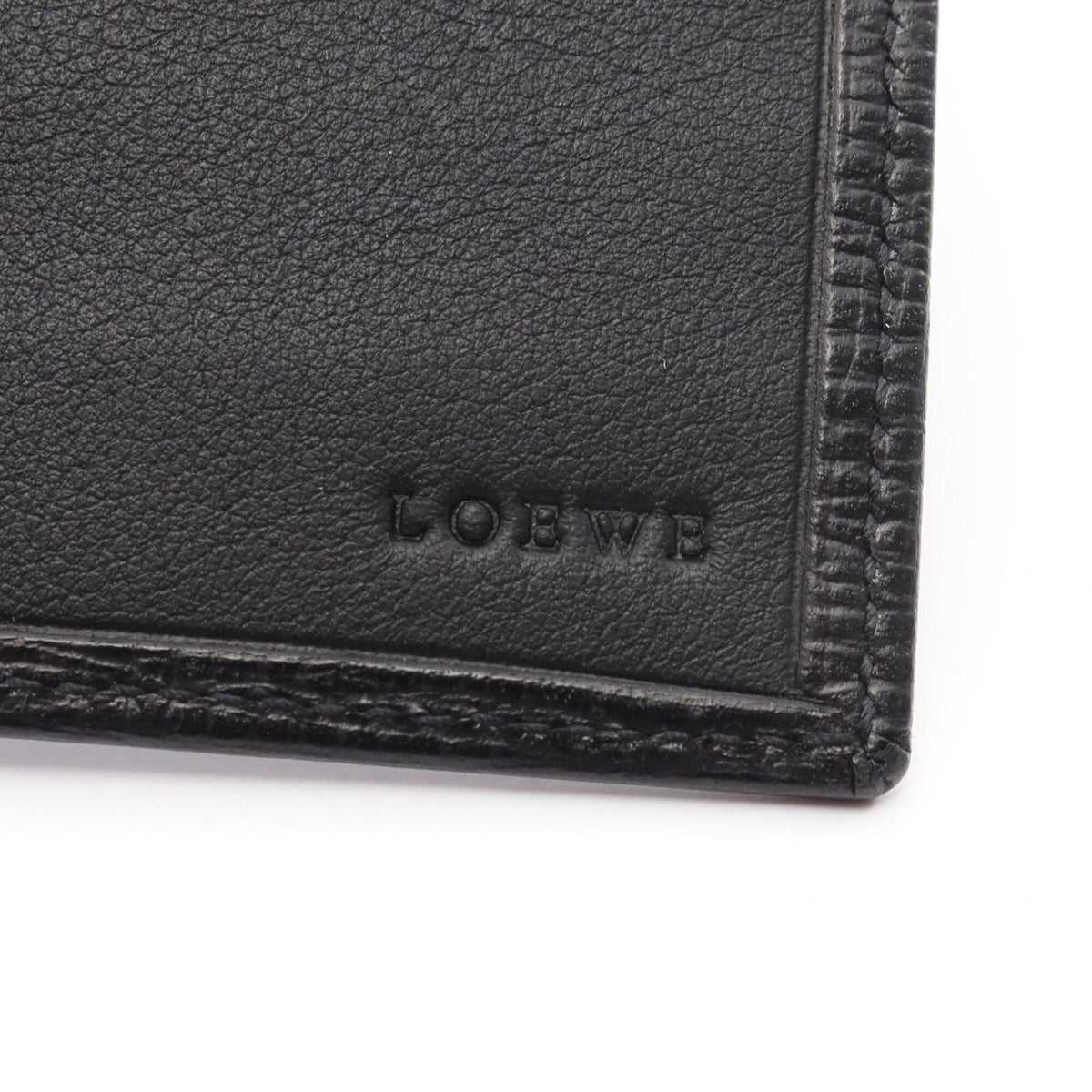 Loewe Black Leather Long Wallet (Bi-Fold) (Pre-Owned)