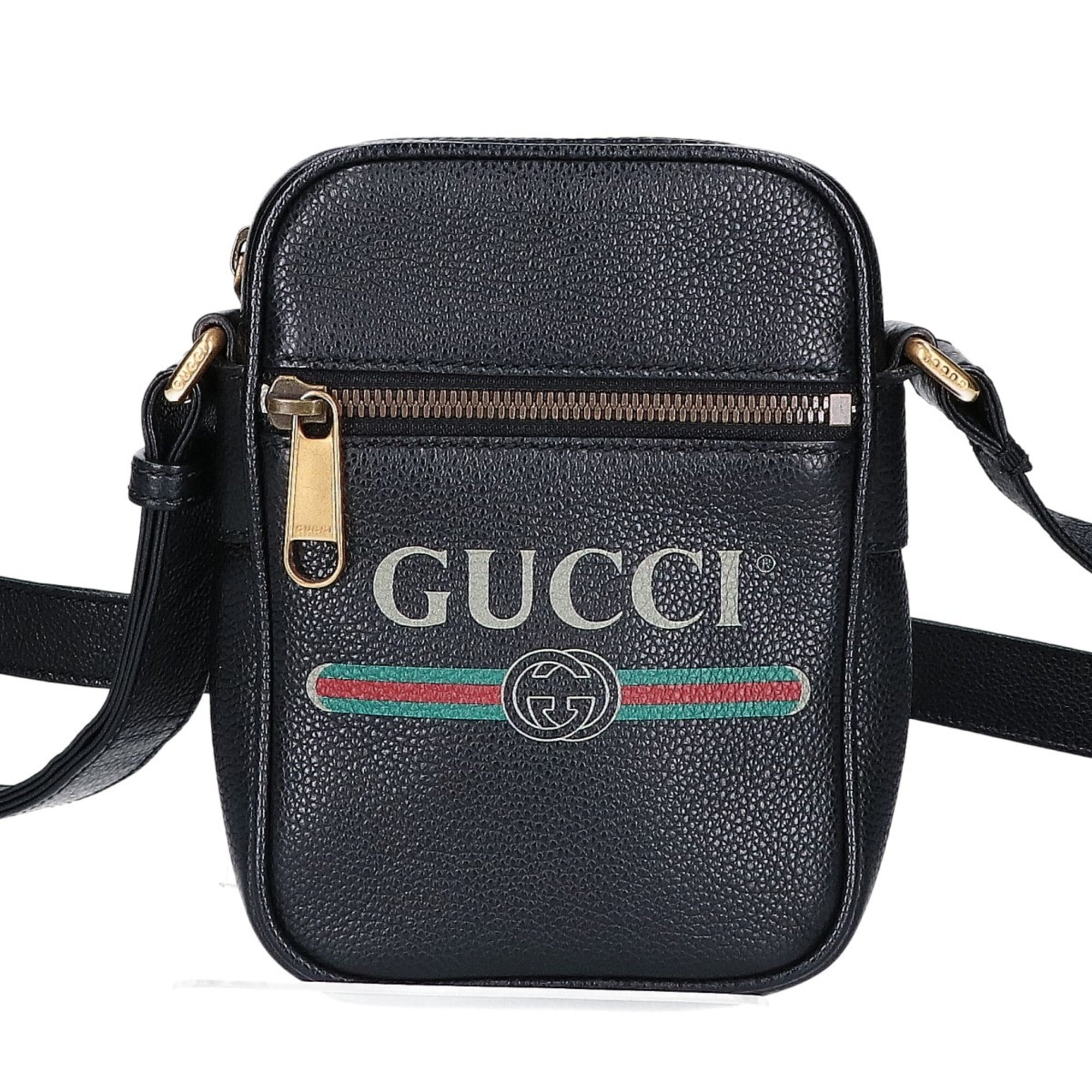 Gucci Black Leather Shoulder Bag (Pre-Owned)