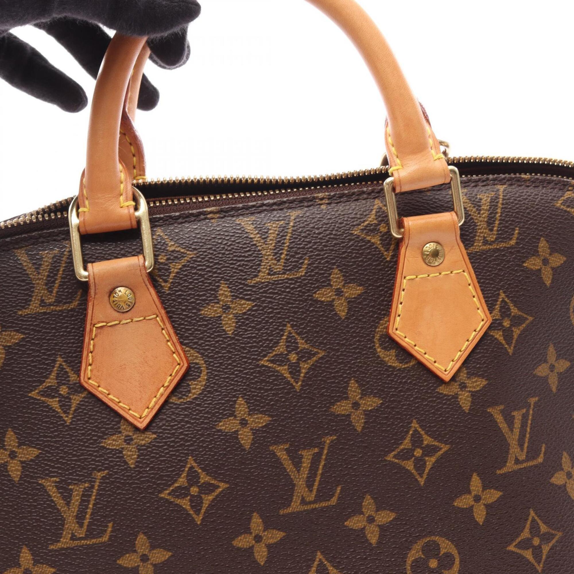 Louis Vuitton Monogram Brown Coated Canvas Leather Handbag (Pre-Owned)