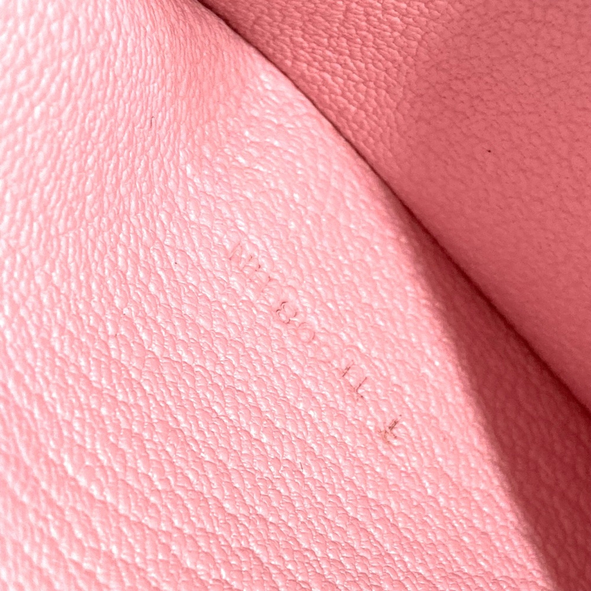 Hermes Pink Leather Long Wallet (Bi-Fold) (Pre-Owned)