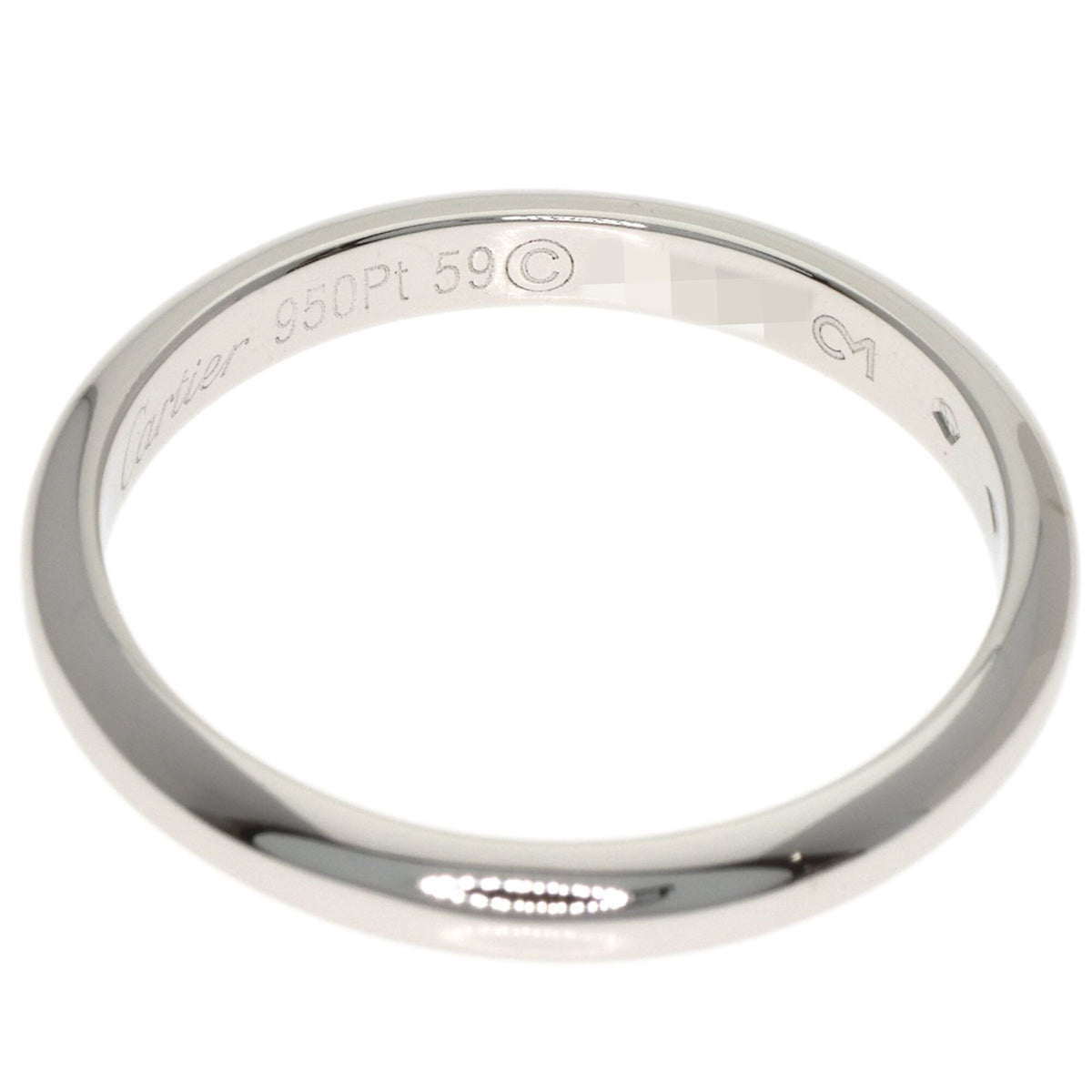 Cartier Platinum 950 Band Ring (Pre-Owned)