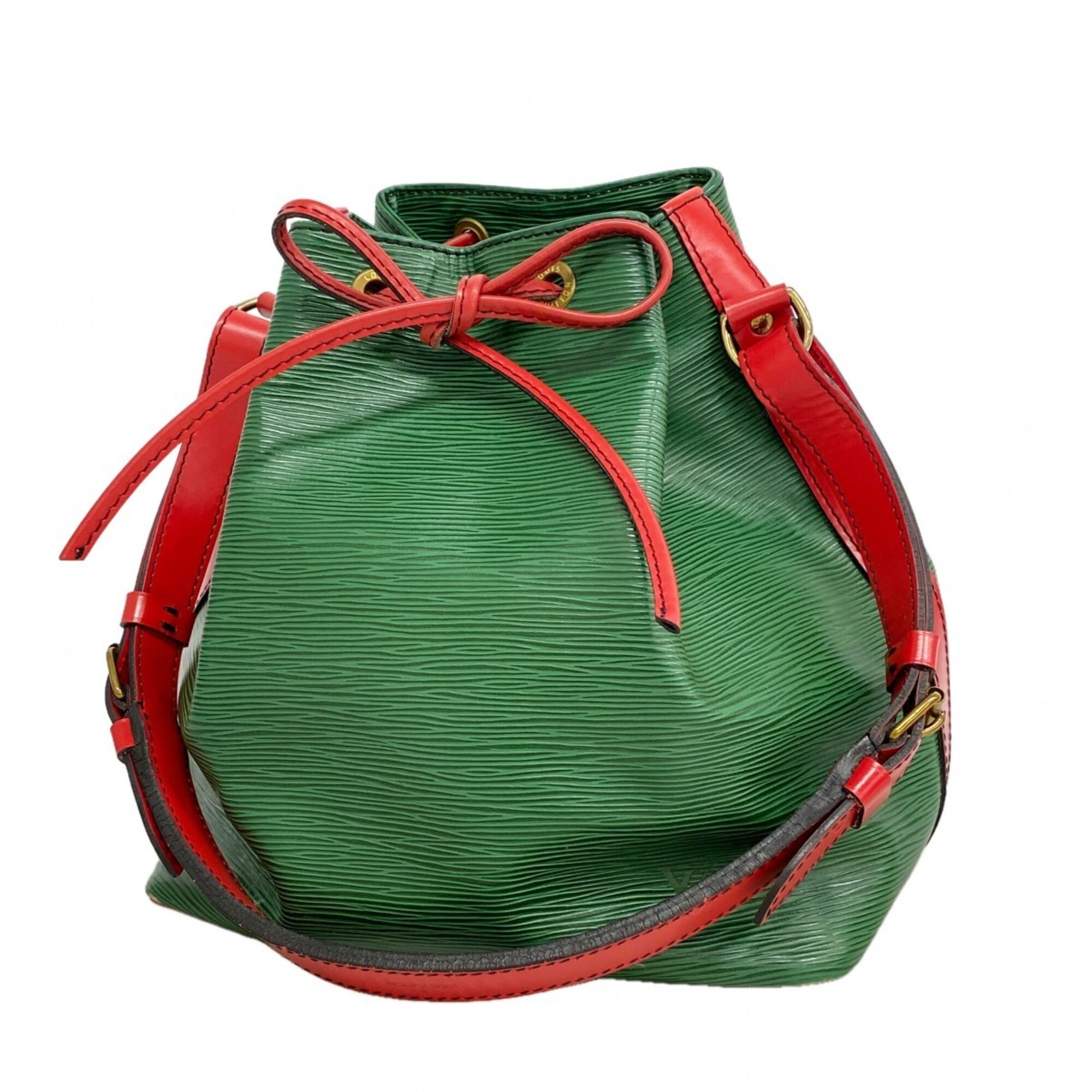 Louis Vuitton Borneo Green Castilian Red Shoulder Bag (Pre-Owned)