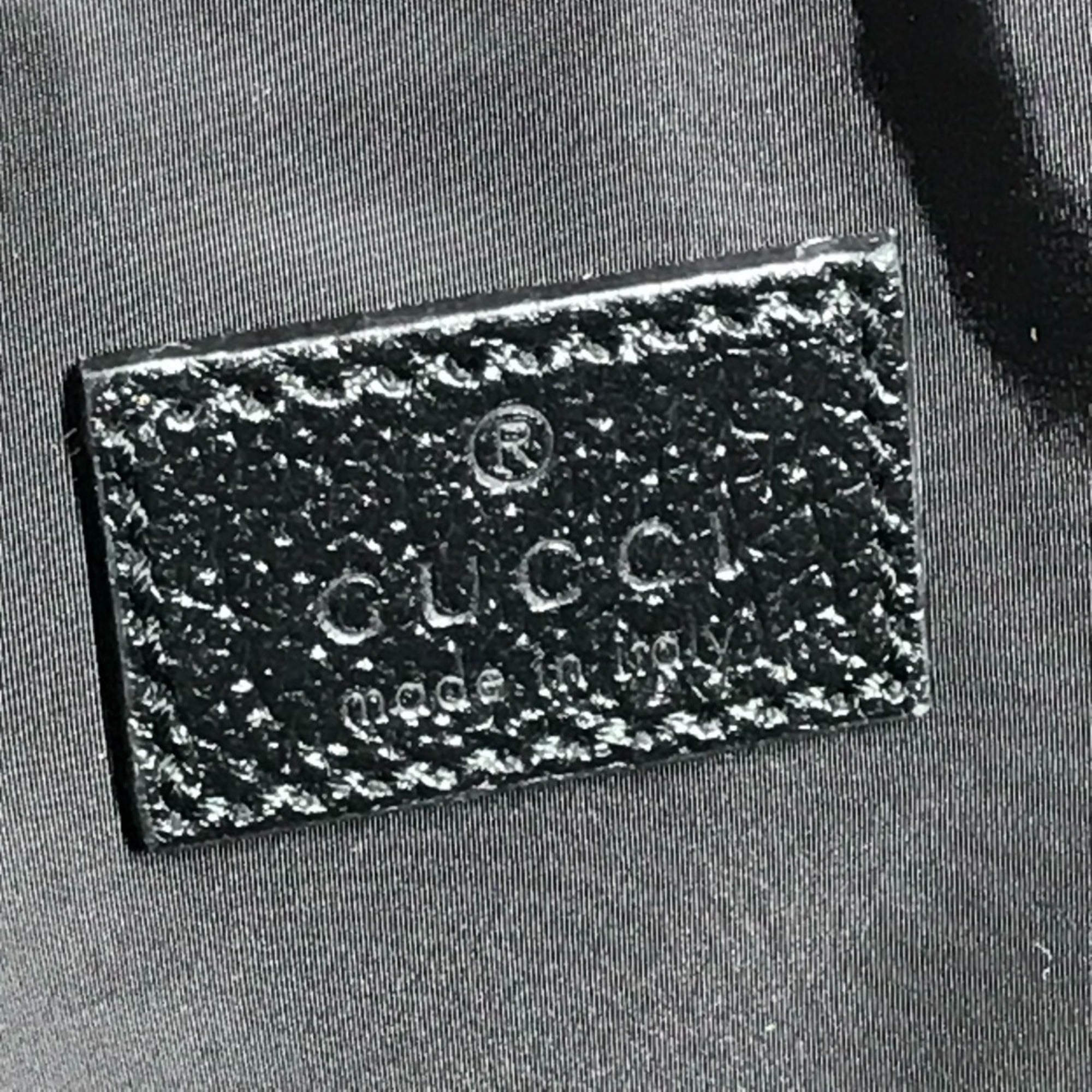 Gucci Black Coated Canvas Handbag Tote Bag (Pre-Owned)