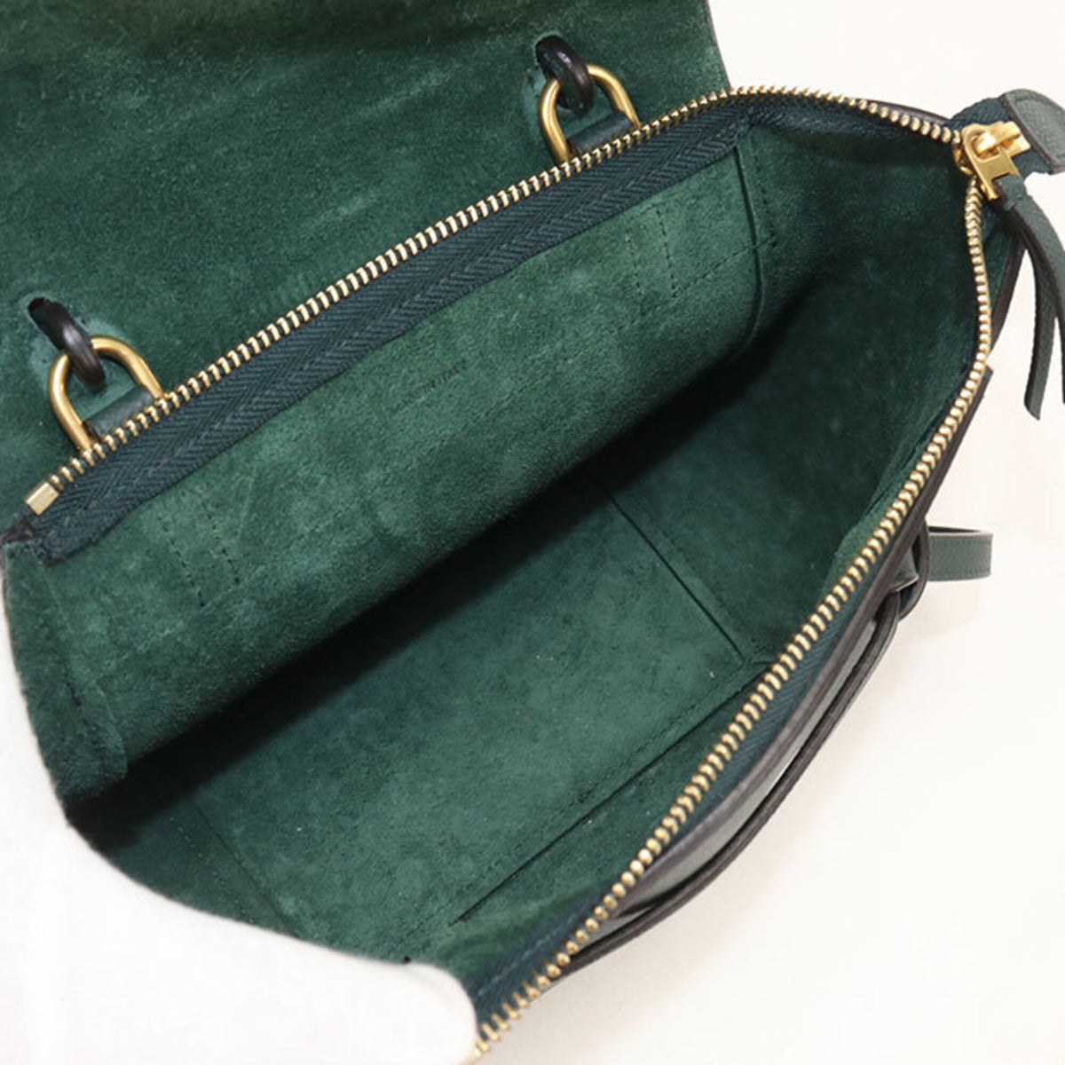 Celine Green Leather Handbag (Pre-Owned)