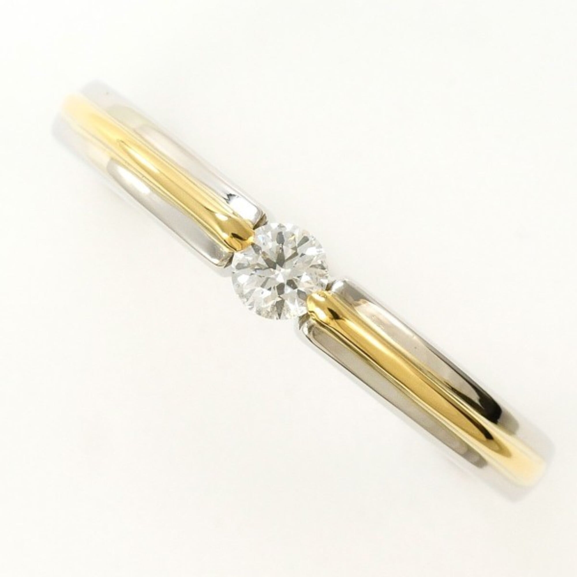 Unbranded Platinum Yellow Gold Yellow Gold (18K) Platinum 900 Band Ring (Pre-Owned)