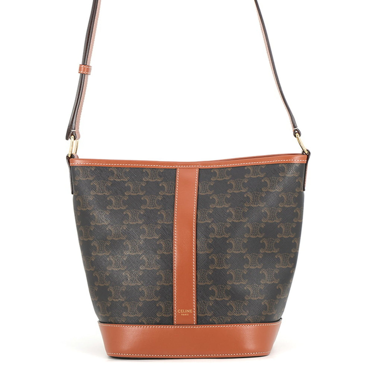 Celine Beige Pvc Leather Handbag Shoulder Bag (Pre-Owned)