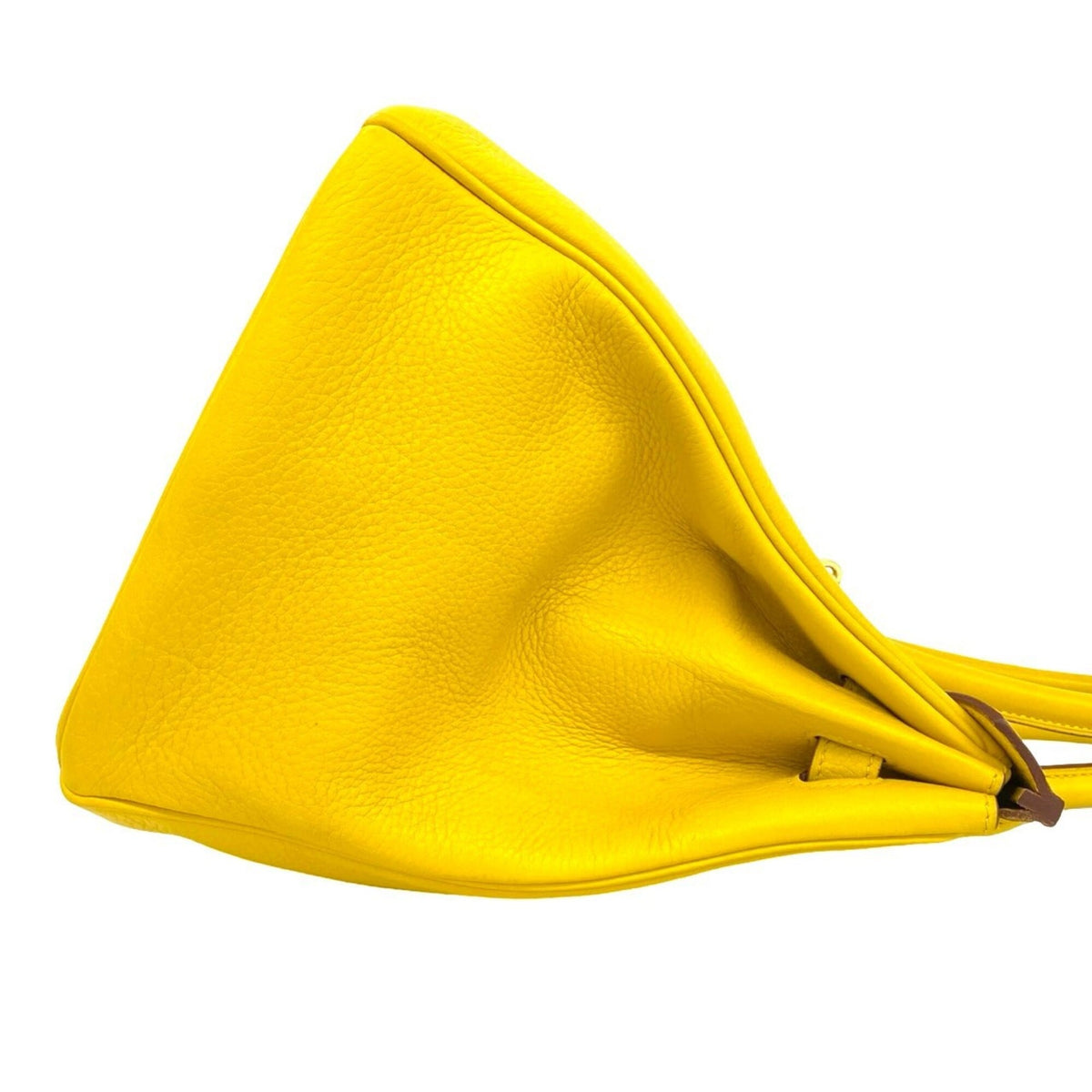 Hermes Yellow Taurillon Clemence Leather Handbag (Pre-Owned)