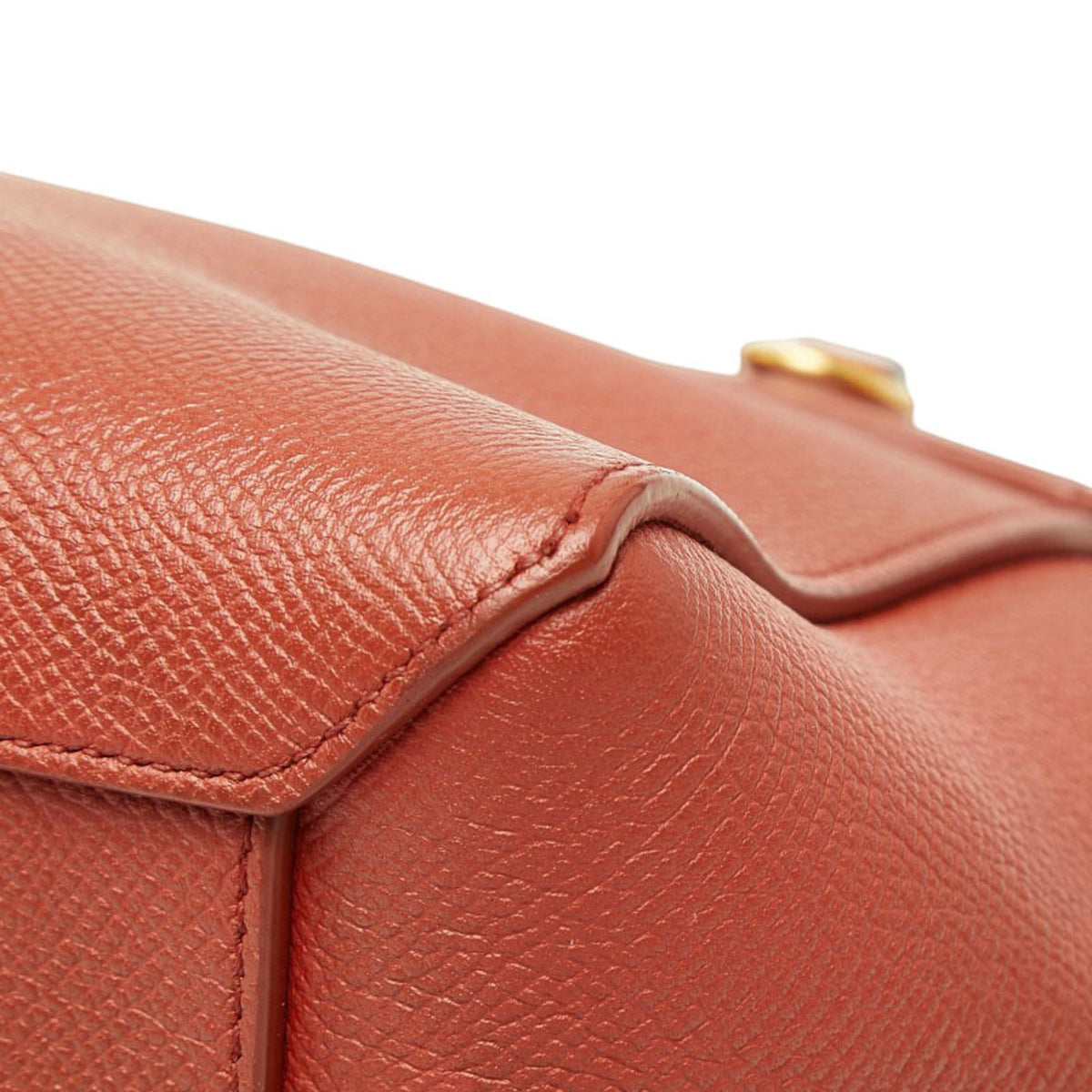 Celine Brown Leather Handbag Shoulder Bag (Pre-Owned)
