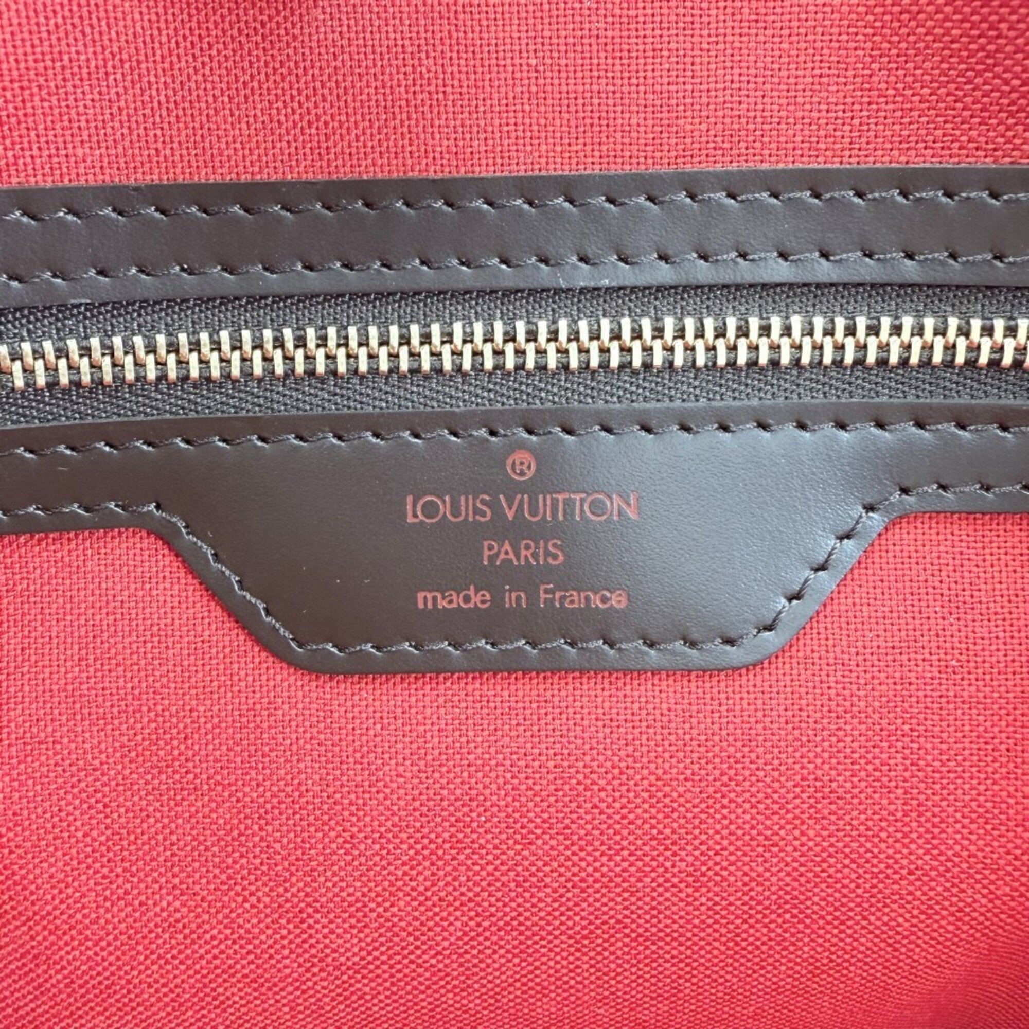 Louis Vuitton Brown Damier Canvas Handbag Tote Bag (Pre-Owned)