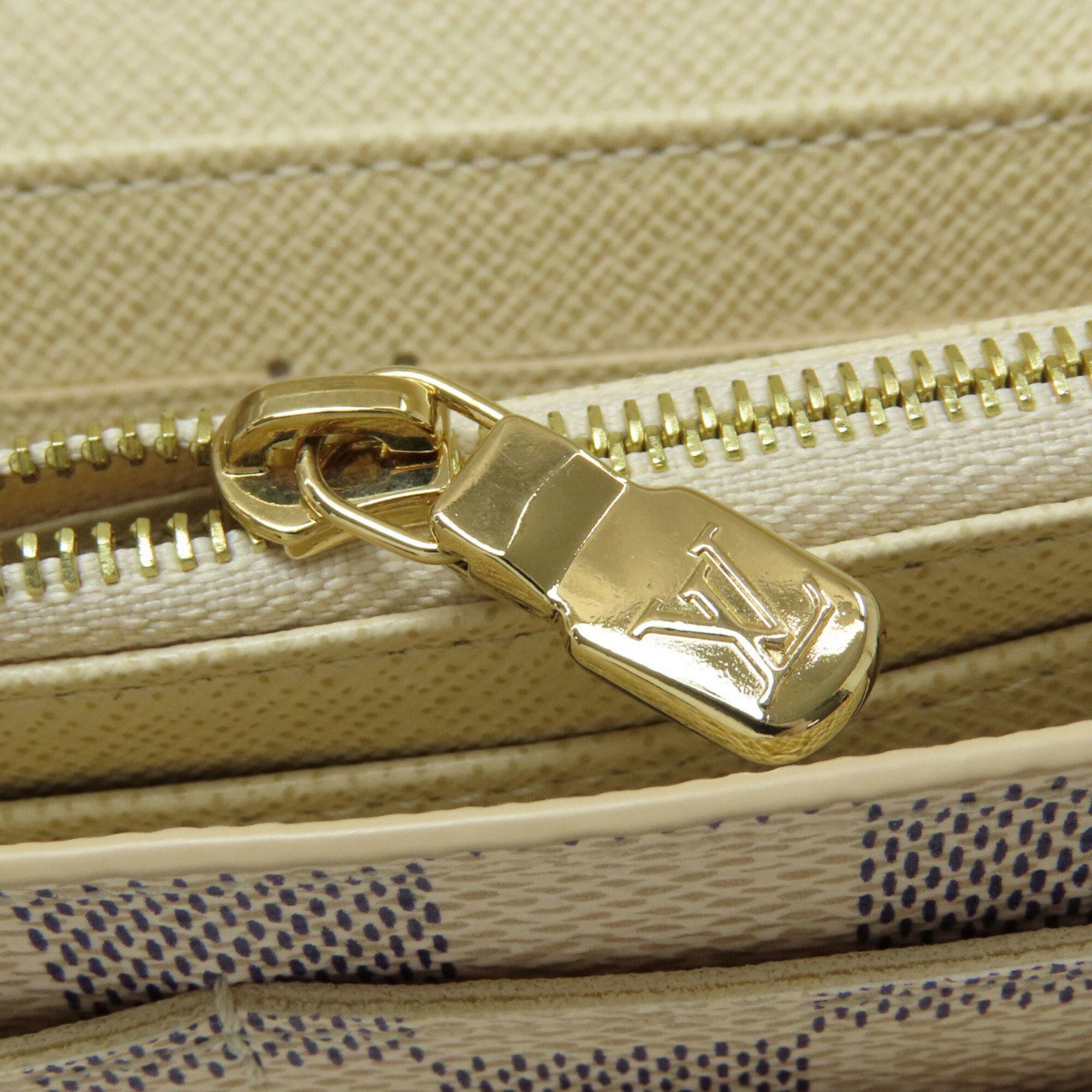 Louis Vuitton Damier Azur Damier Canvas Long Wallet (Bi-Fold) (Pre-Owned)