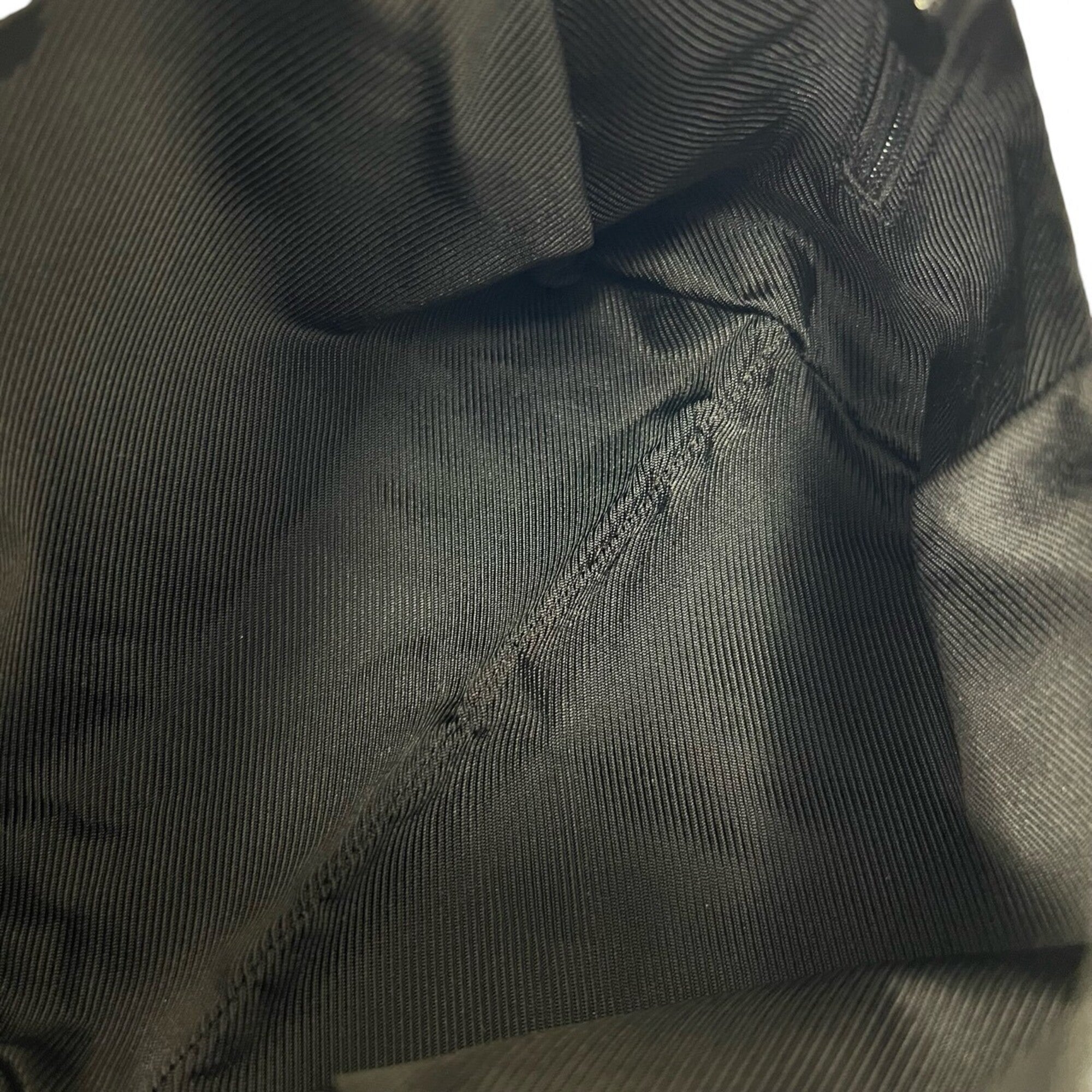 Gucci Black Canvas Leather Boston Bag Handbag Tote Bag (Pre-Owned)