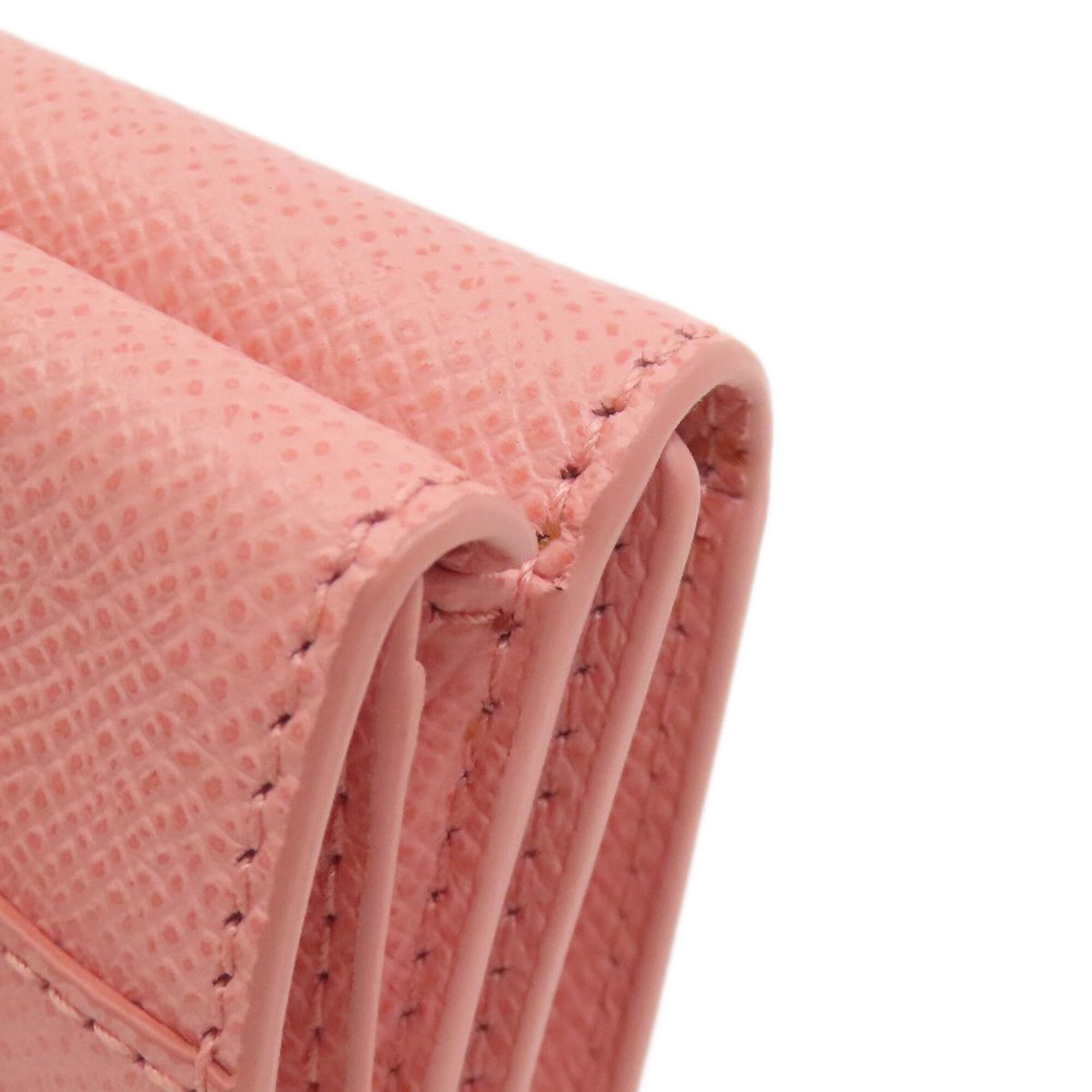 Salvatore Ferragamo Pink Leather Wallet (Bi-Fold) (Pre-Owned)