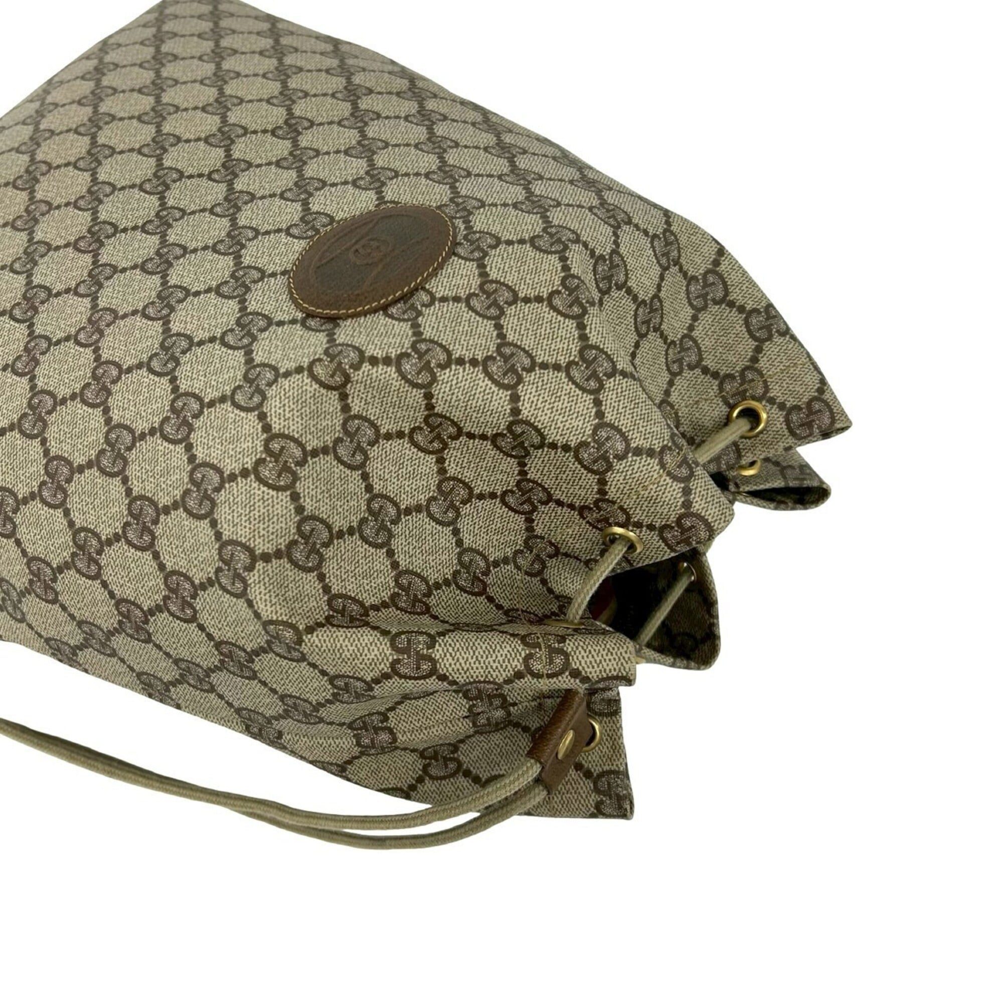 Gucci Brown Pvc Leather Shoulder Bag (Pre-Owned)
