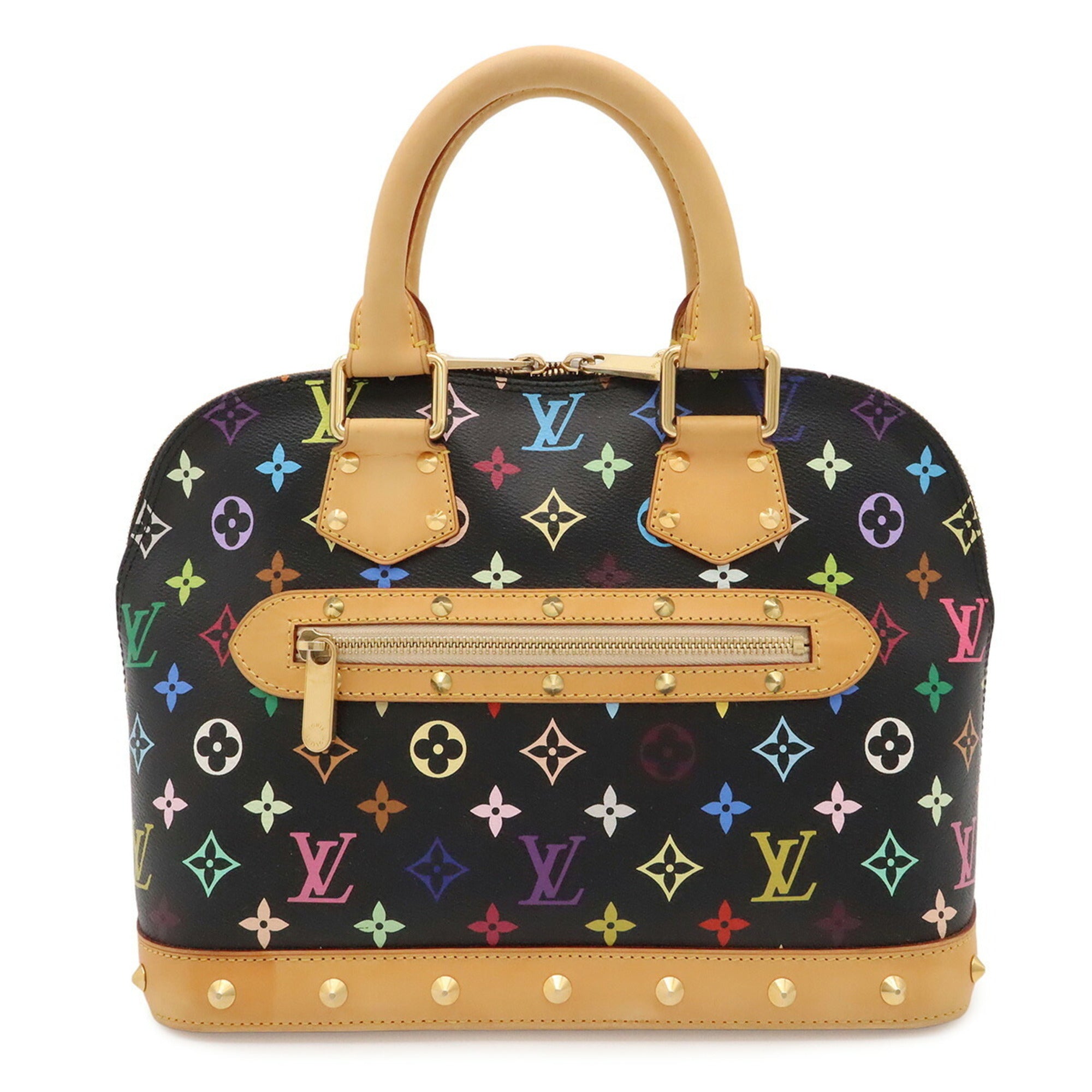 Louis Vuitton Noir Monogram Canvas Handbag (Pre-Owned)
