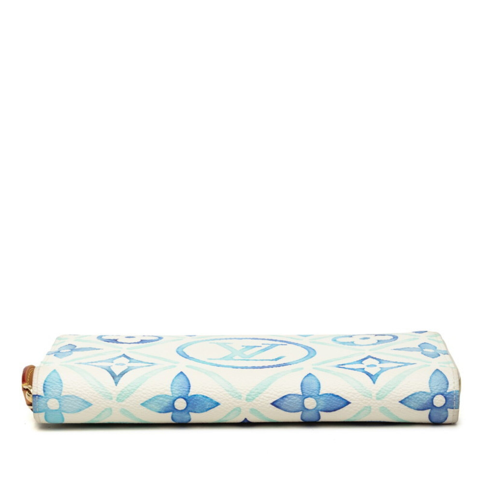 Louis Vuitton Blue White Pvc Leather Long Wallet (Bi-Fold) (Pre-Owned)