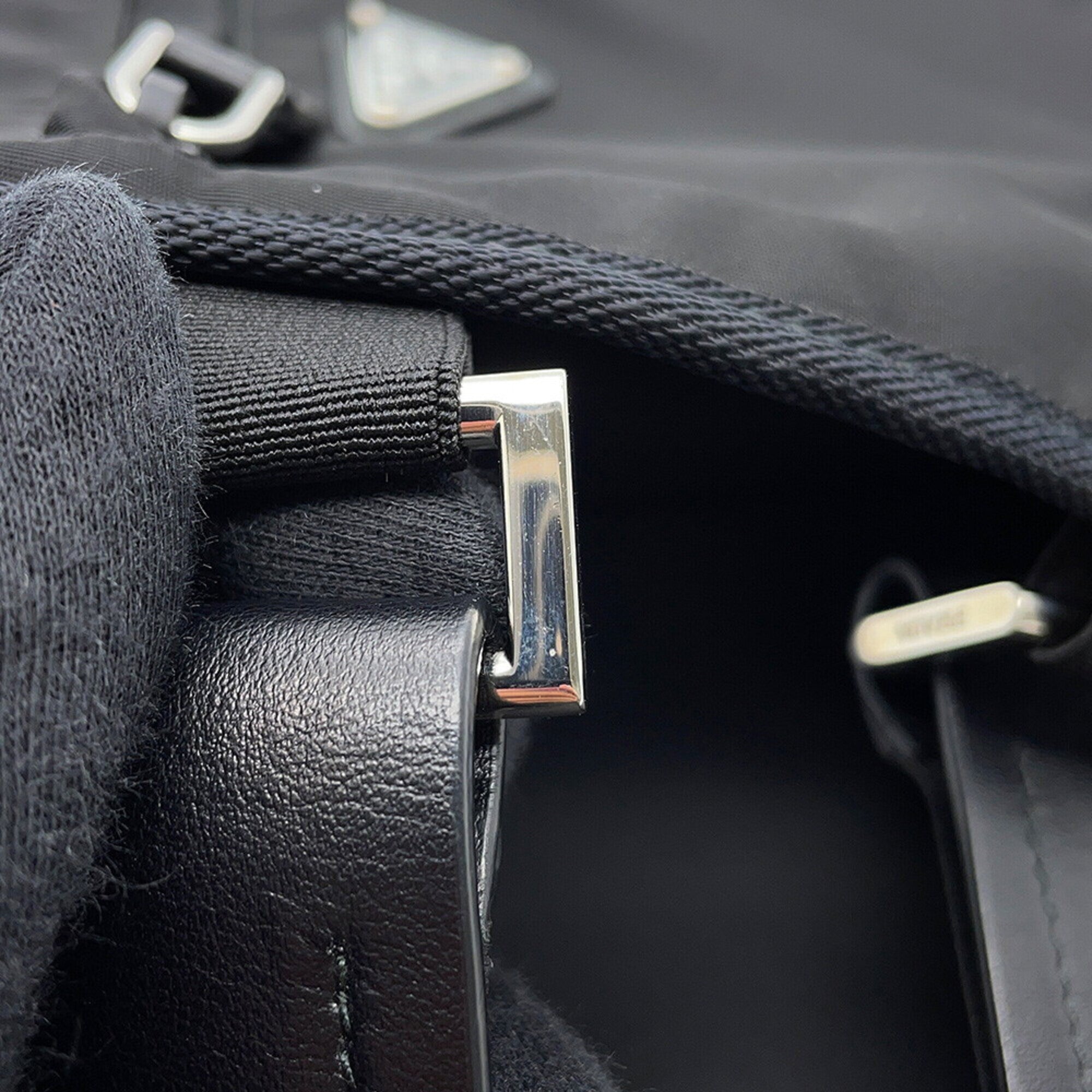 Prada Black Nylon Handbag Sling Bag (Pre-Owned)