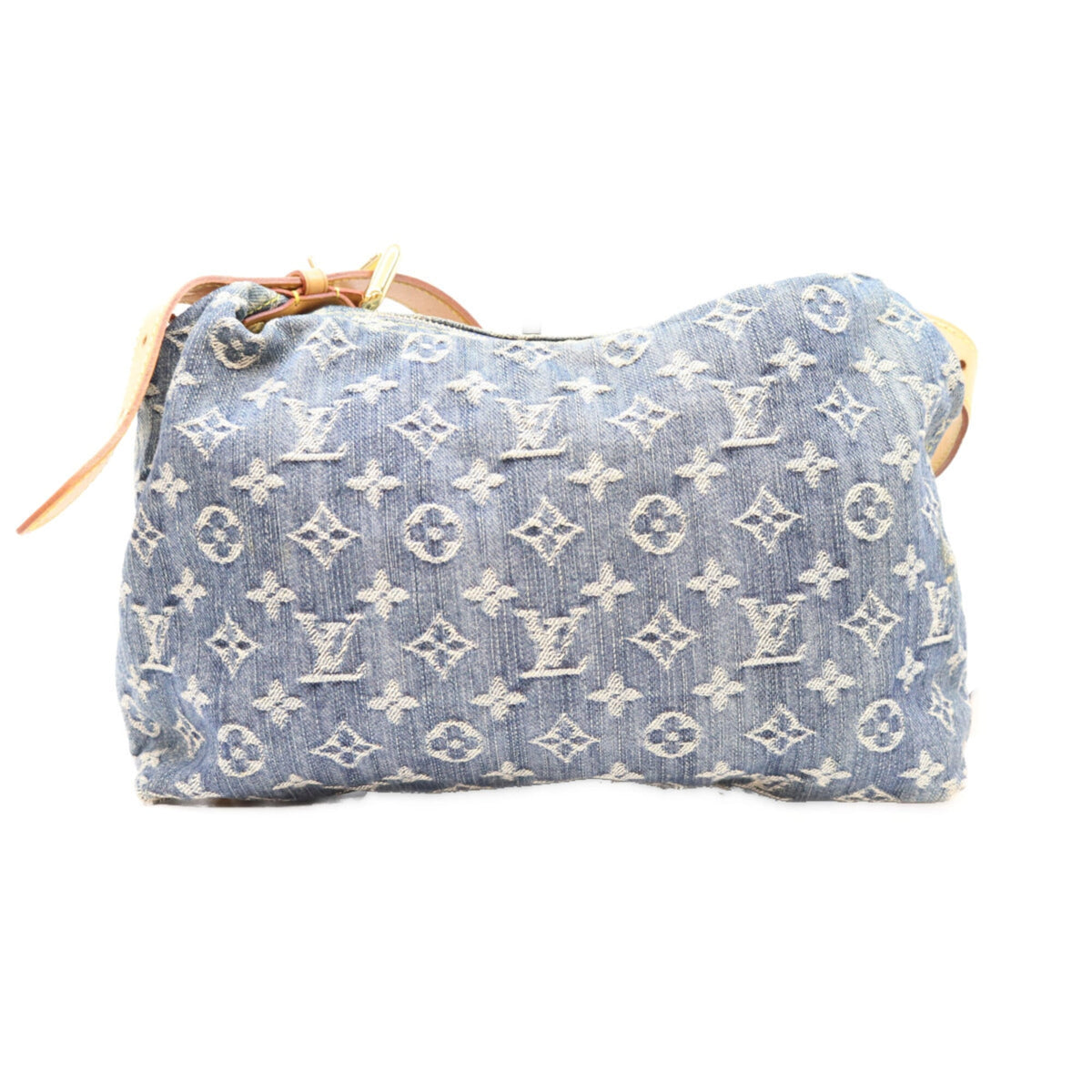 Louis Vuitton Gold Monogram Denim Shoulder Bag (Pre-Owned)