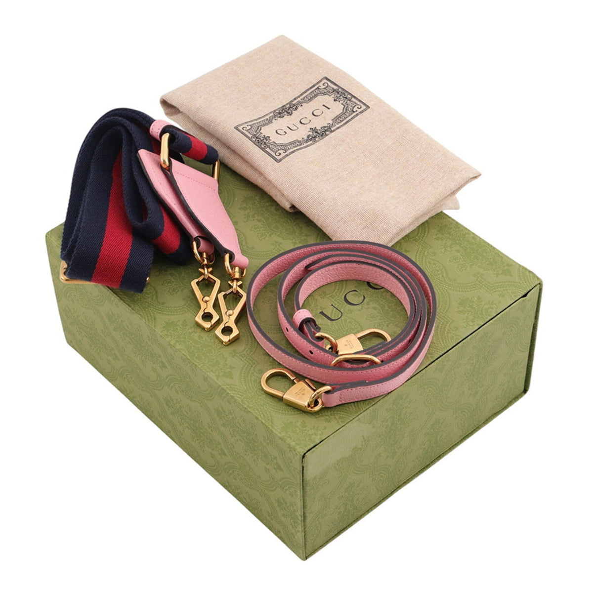 Gucci Pink Leather Handbag Tote Bag (Pre-Owned)