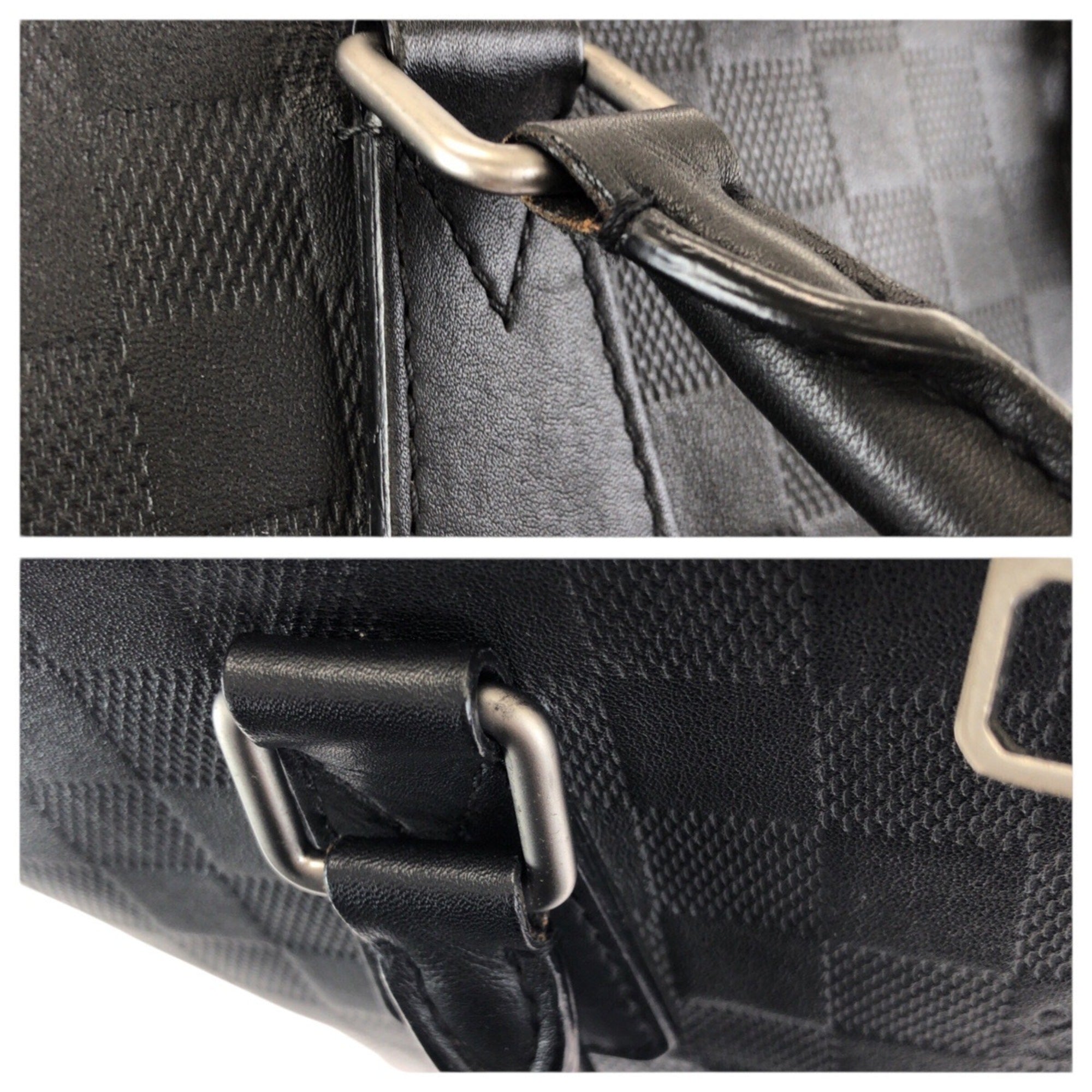 Louis Vuitton Black Leather Briefcase (Pre-Owned)