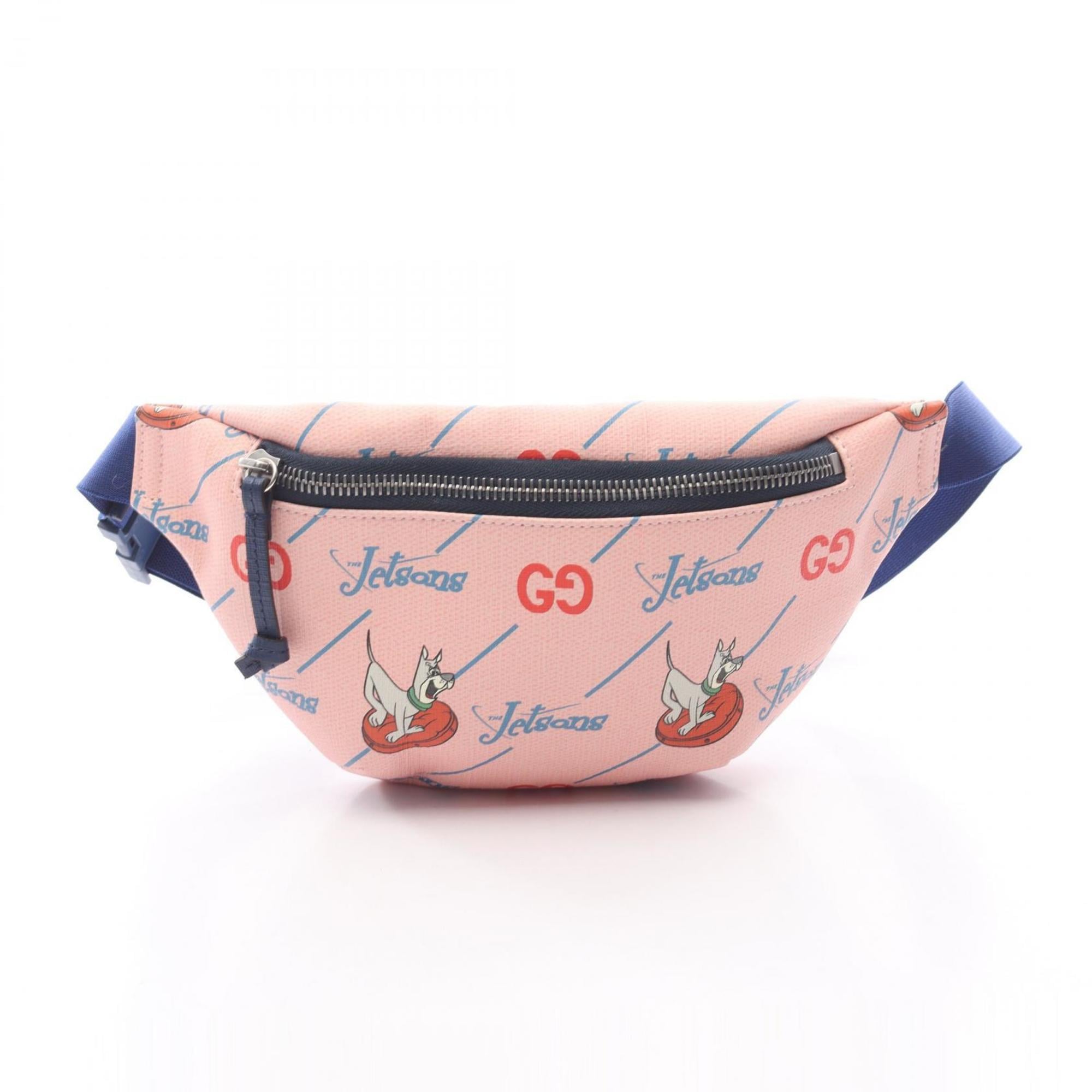 Gucci Multi-Color Pink Coated Canvas Fanny Pack (Pre-Owned)