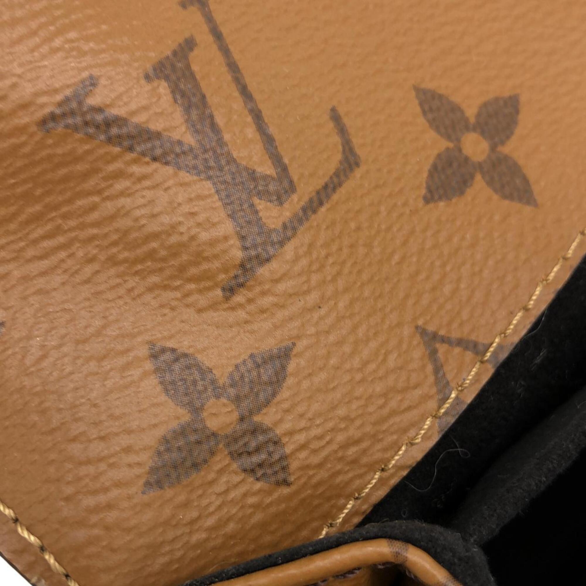 Louis Vuitton Brown Coated Canvas Handbag Pochette (Pre-Owned)