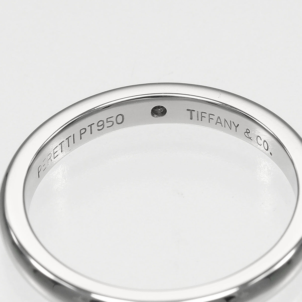 Tiffany Platinum 950 Band Ring (Pre-Owned)