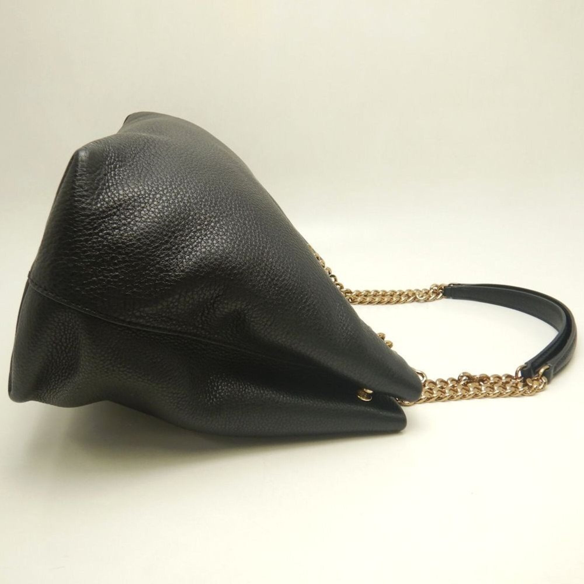 Tory Burch Black Leather Tote Bag (Pre-Owned)
