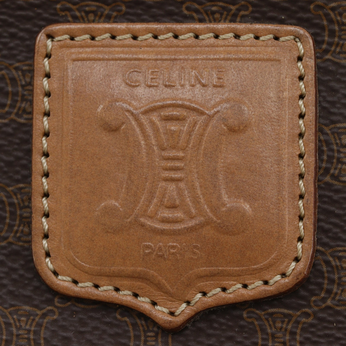 Celine Brown Pvc Tote Bag (Pre-Owned)