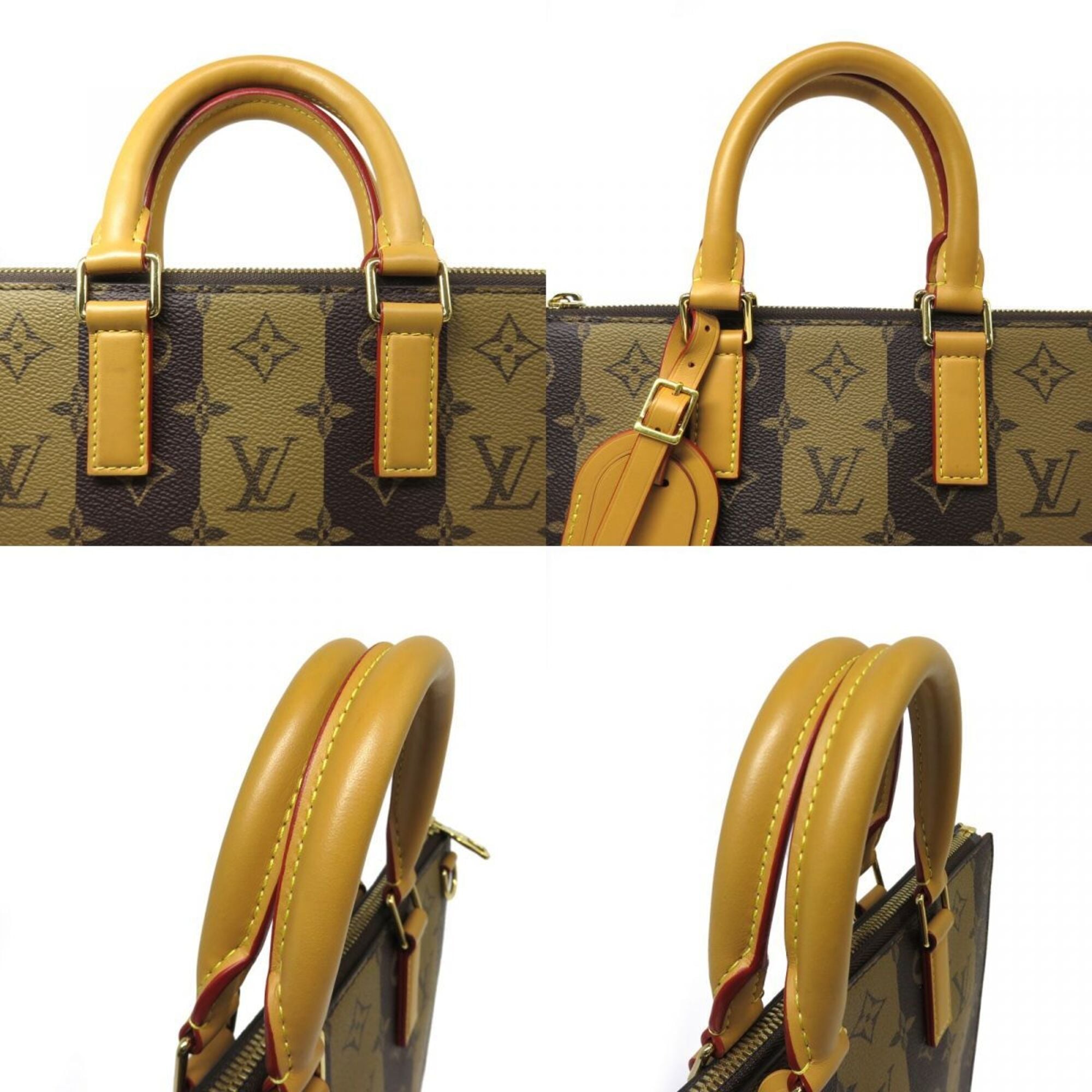 Louis Vuitton Gold Marron Shoulder Bag Tote Bag (Pre-Owned)
