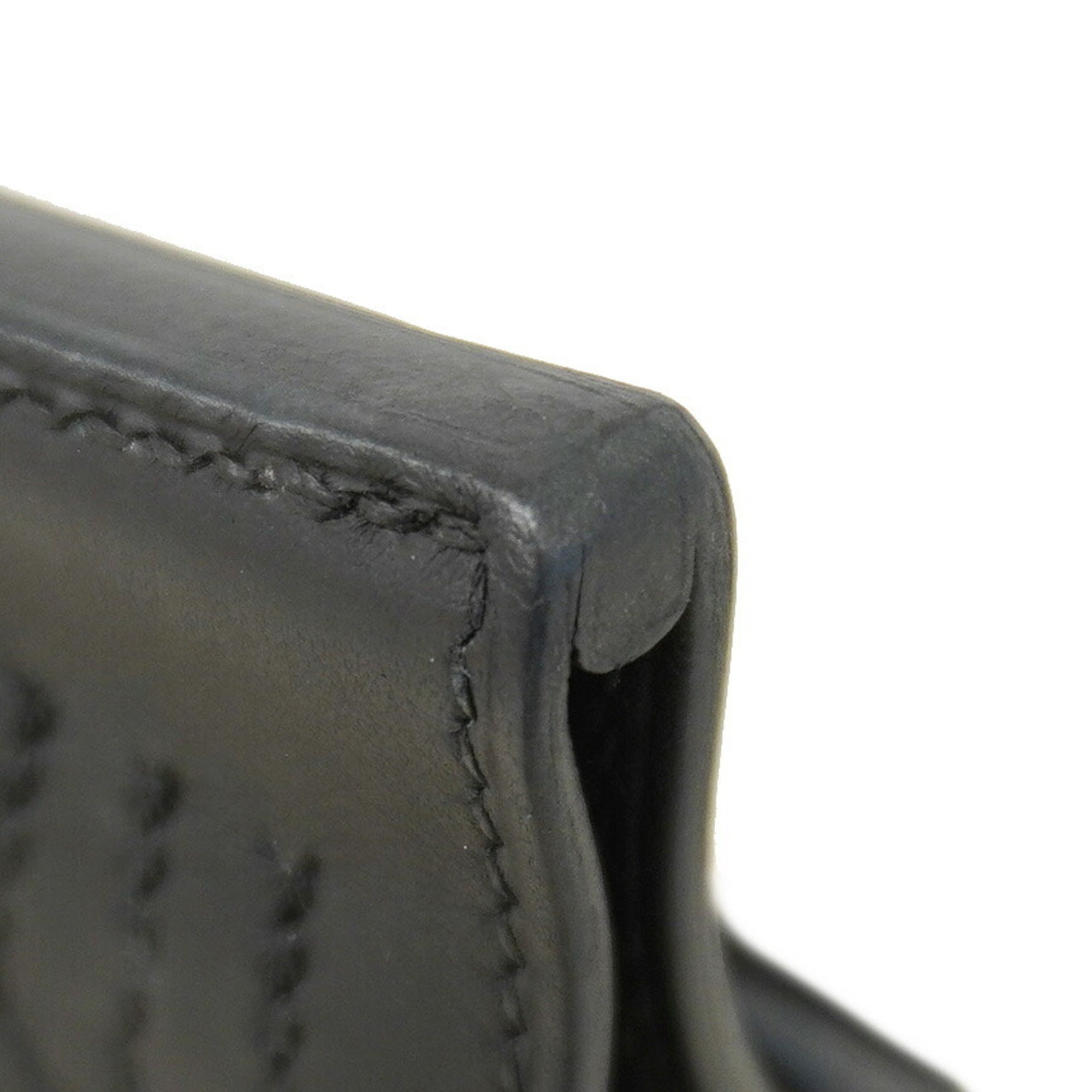 Hermes Black Toile H Swift Leather Shoulder Bag (Pre-Owned)