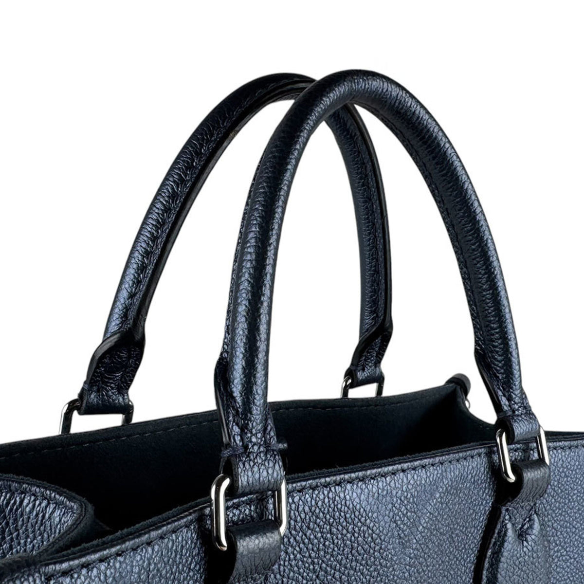 Louis Vuitton Metallic Blue Monogram Empreinte Handbag Shoulder Bag (Pre-Owned)