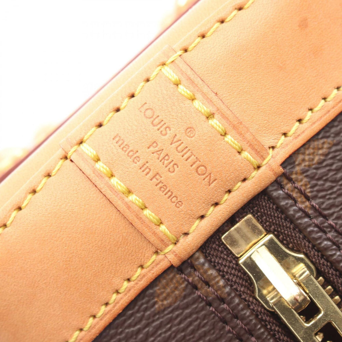 Louis Vuitton Brown Monogram Coated Canvas Leather Handbag (Pre-Owned)