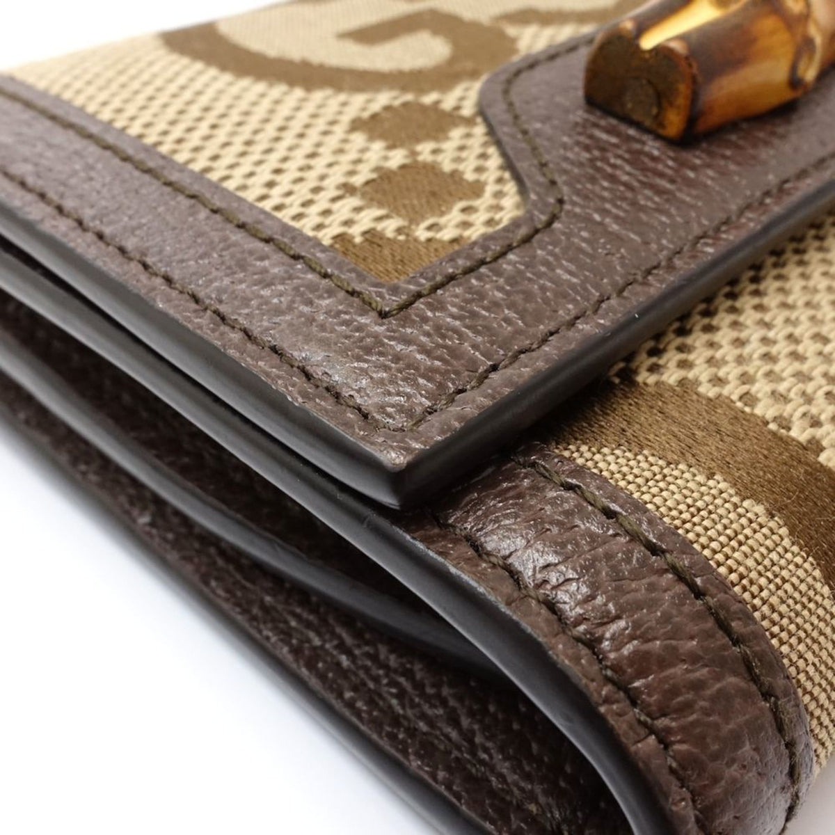 Gucci Beige Canvas Wallet (Bi-Fold) (Pre-Owned)