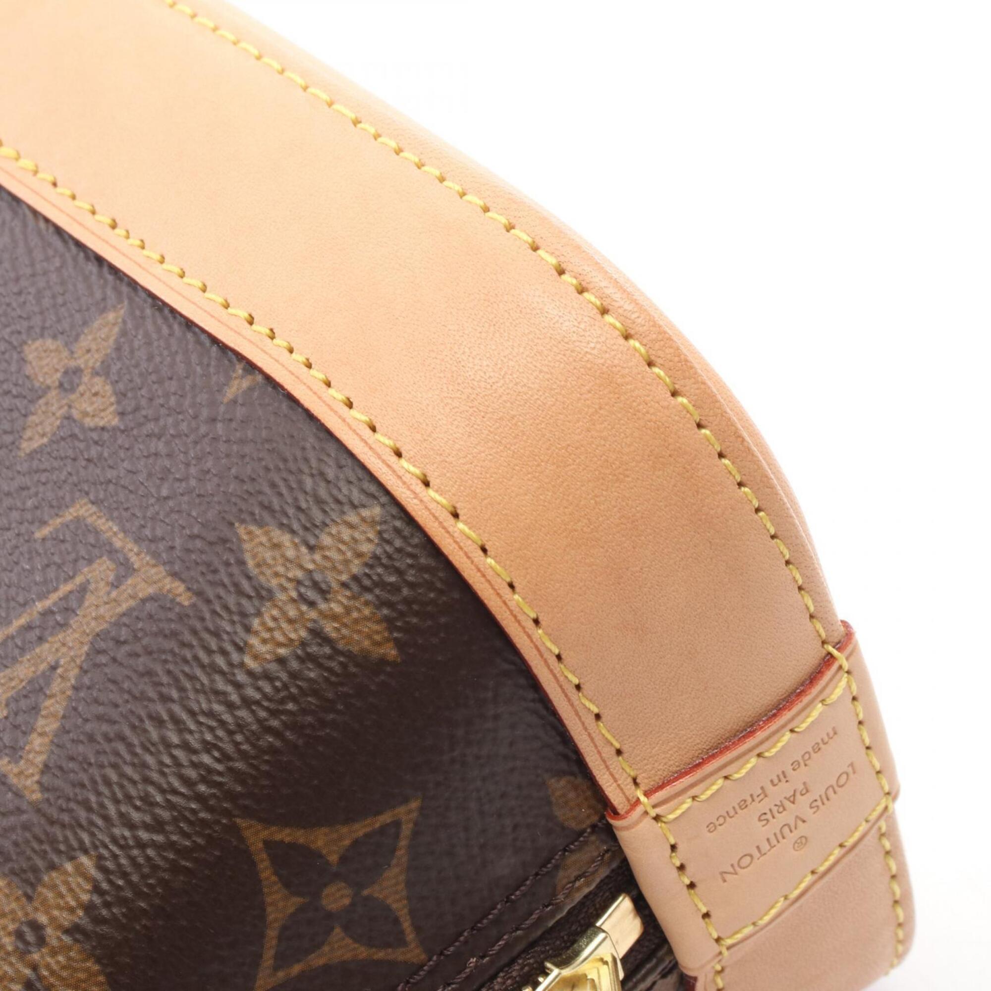 Louis Vuitton Brown Coated Canvas Leather Handbag (Pre-Owned)