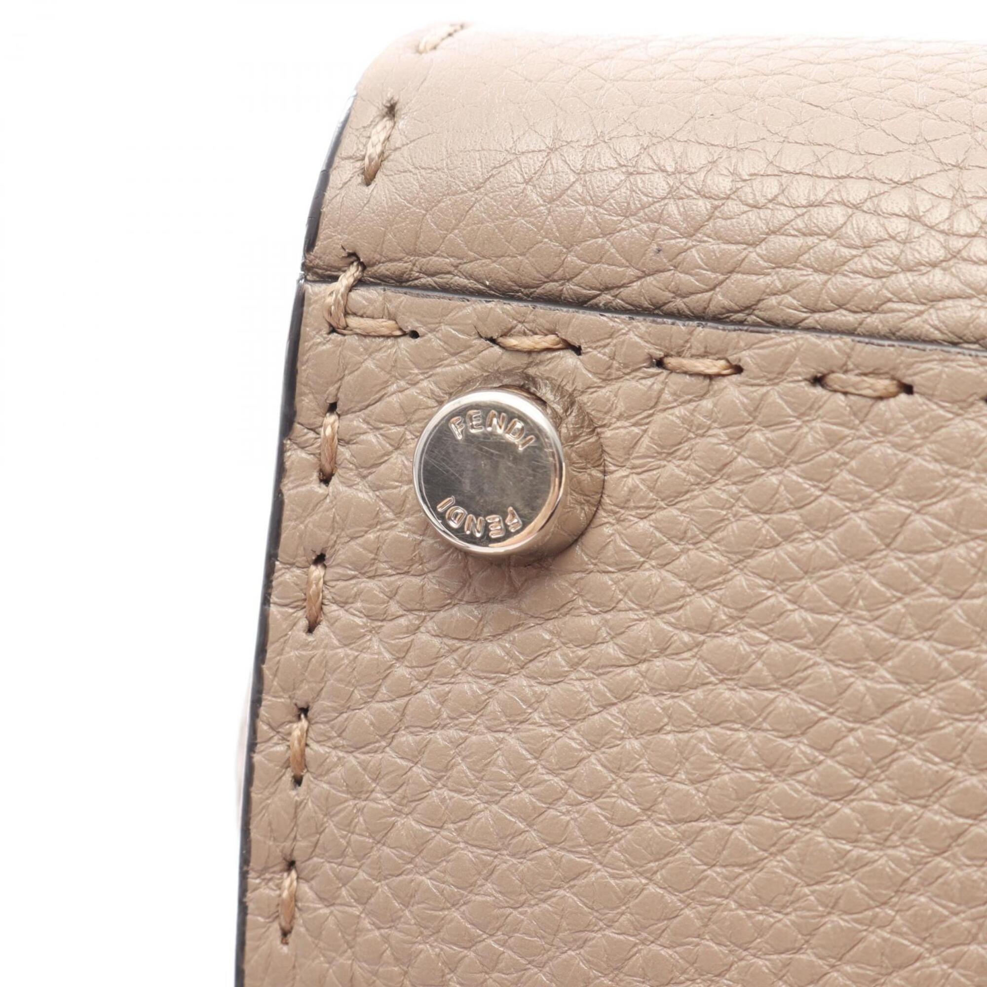 Fendi Beige Leather Handbag (Pre-Owned)